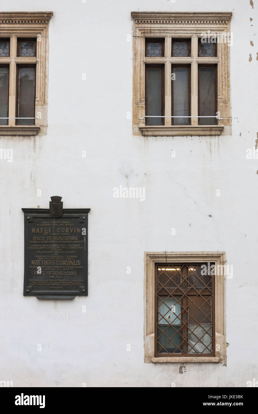 Romania, Transylvania, Cluj Napoca, Birthplace of Matthias Corvinus, 15th century Hungarian King Stock Photo