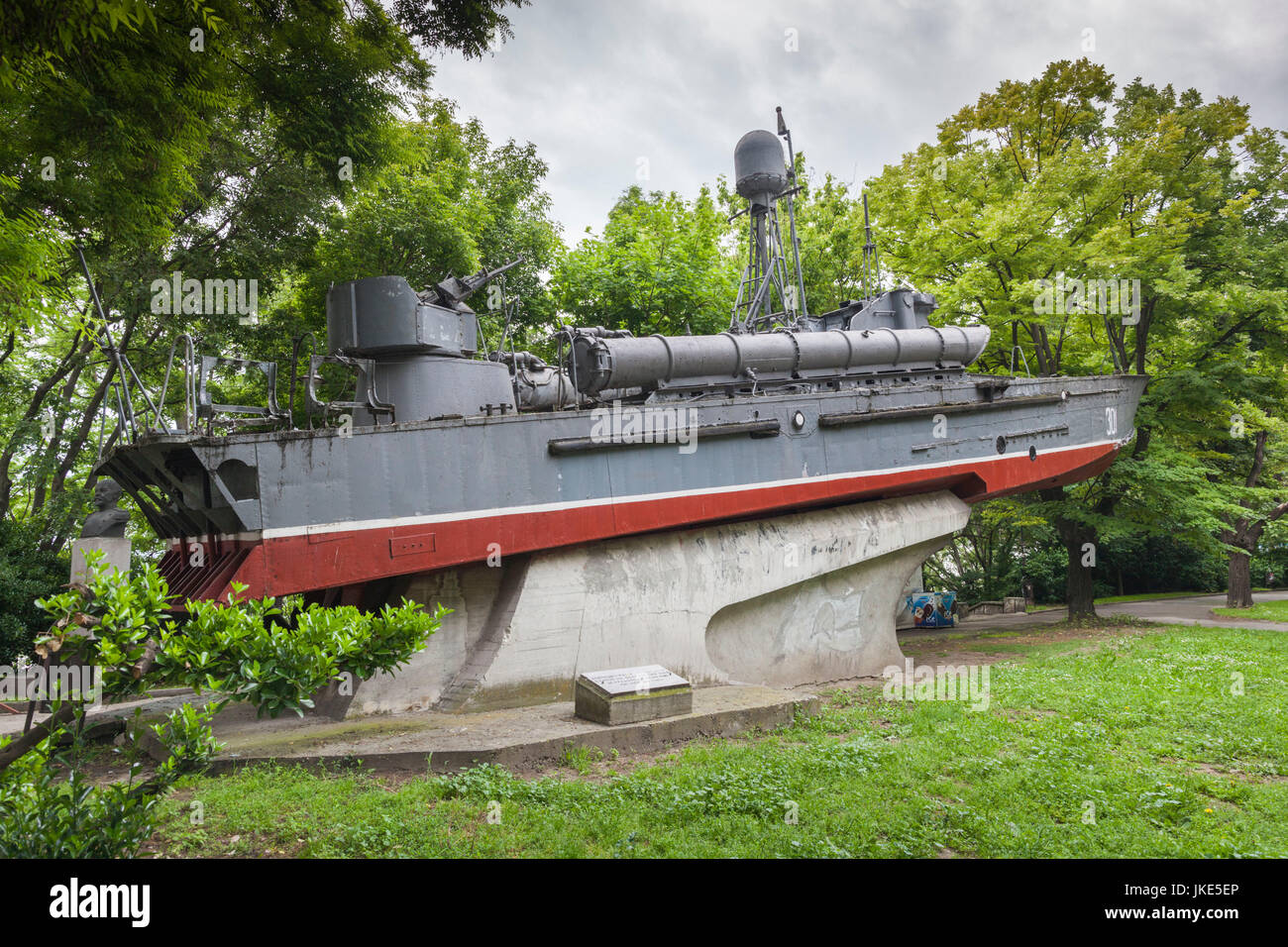 Bulgaria, Black Sea Coast, Varna, National Naval Museum, naval patrol-torpedo boat Stock Photo