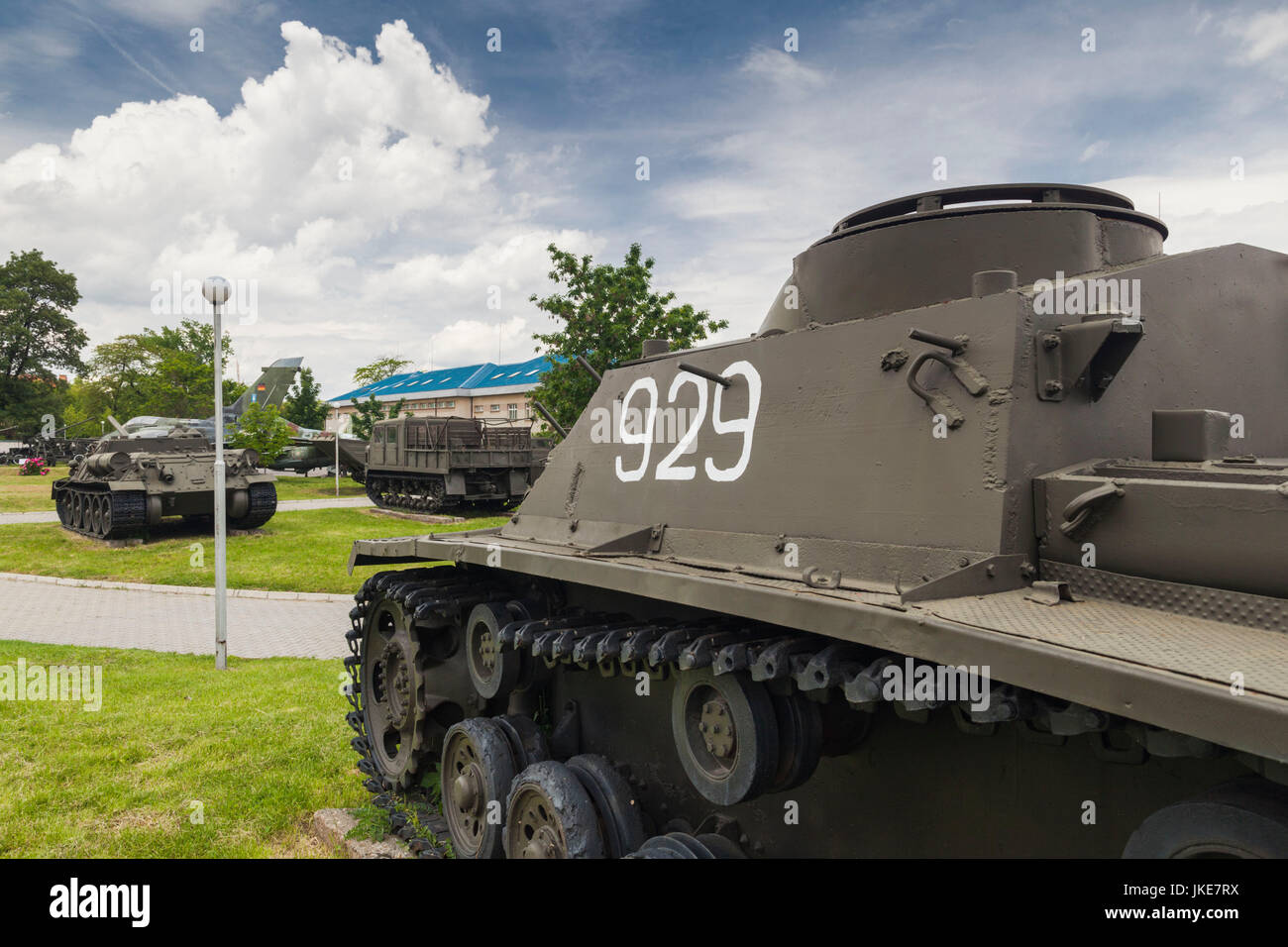 Bulgaria, Sofia, Outdoor Park by the National Museum of Military History, WW2-era, German Panzer III self-propelled gun Stock Photo