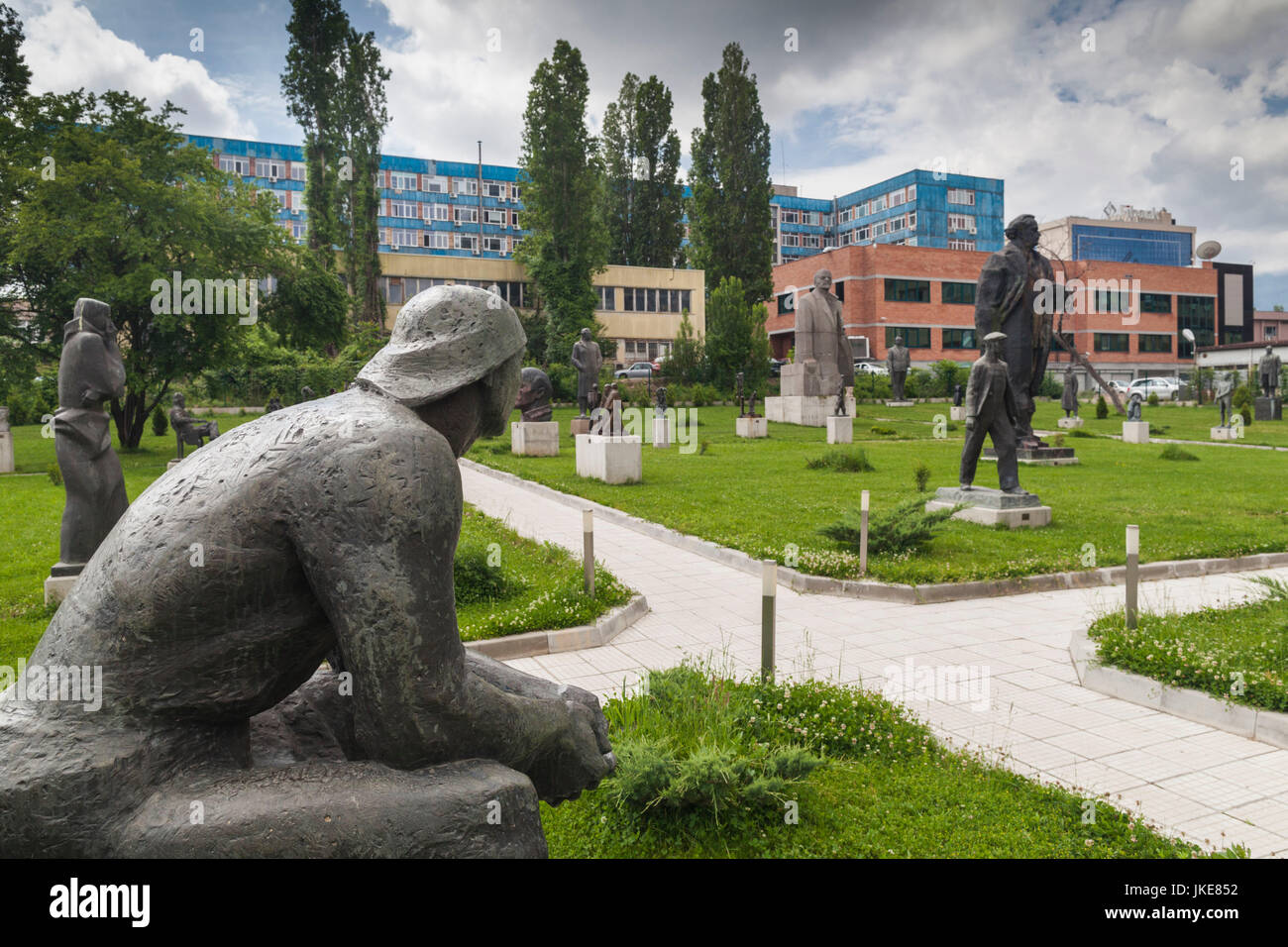 Bulgaria, Sofia, Sculpture Park of Socialist art, sculpture of a Worker, by Boris Gondov, 1964 Stock Photo