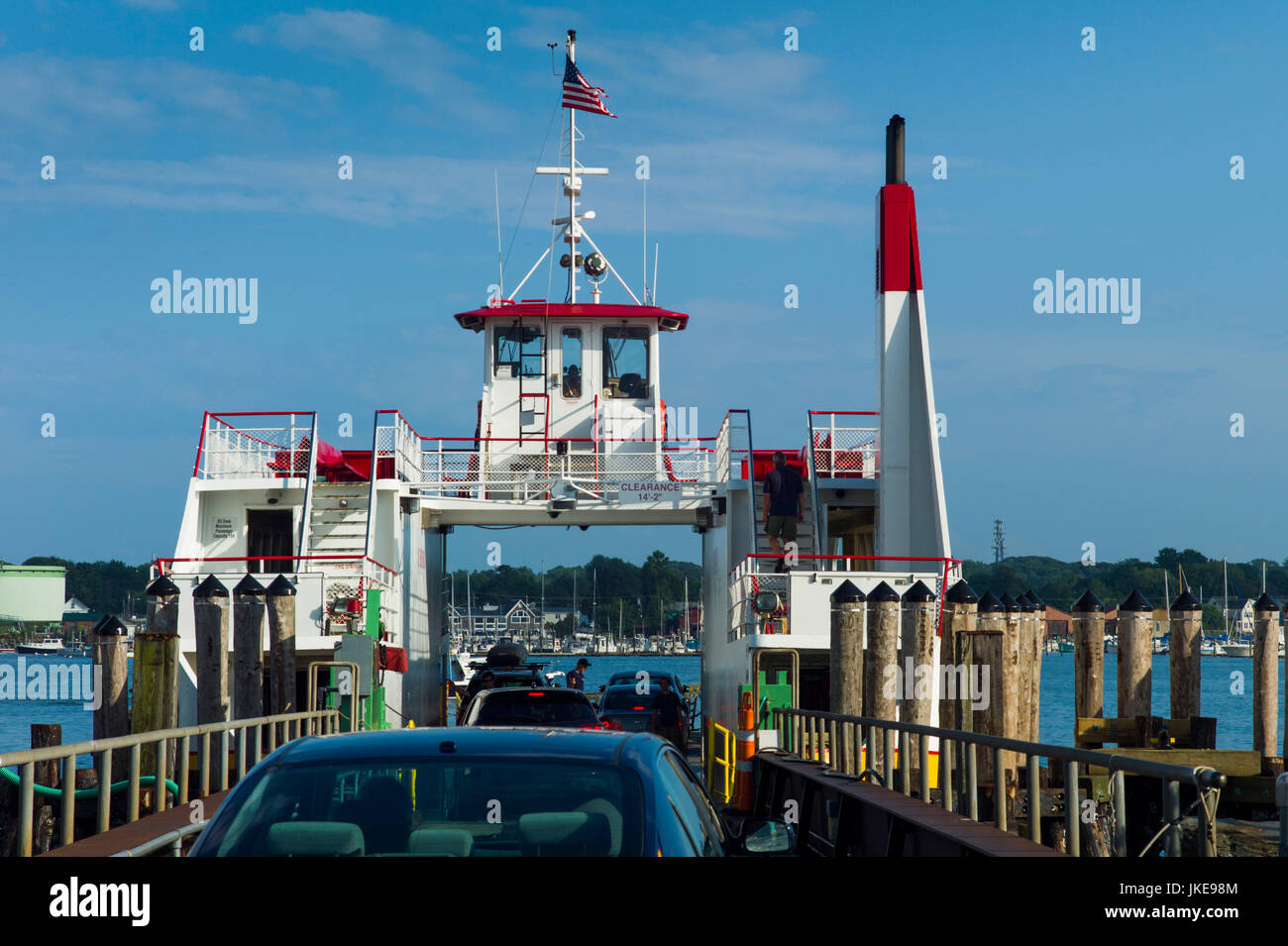 USA, Maine, Portland, Portland waterfront, Casco Bay ferries Stock