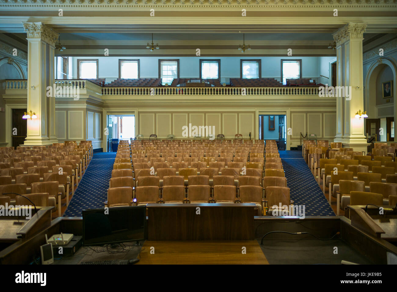 USA, New Hampshire, Concord, New Hampshire State House, interior of the