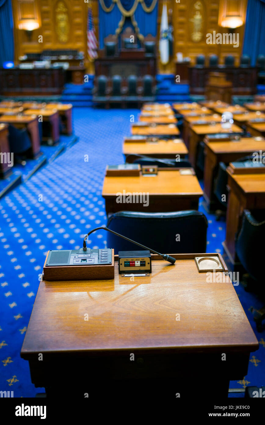 USA, Massachusetts, Boston, Massachusetts State House, chamber of the