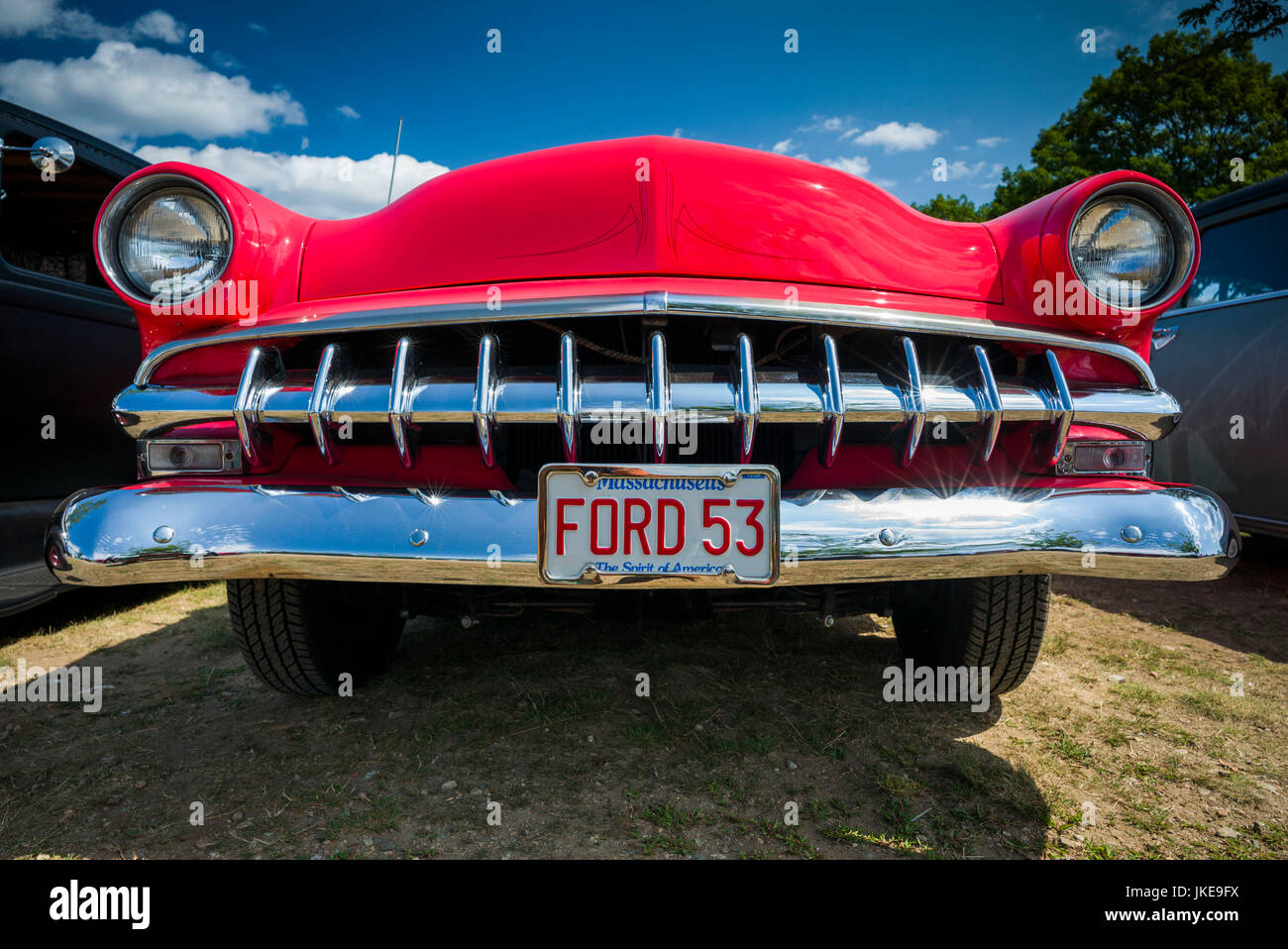 USA, Massachusetts, Cape Ann, Gloucester, Antique Car Show, 1950sera