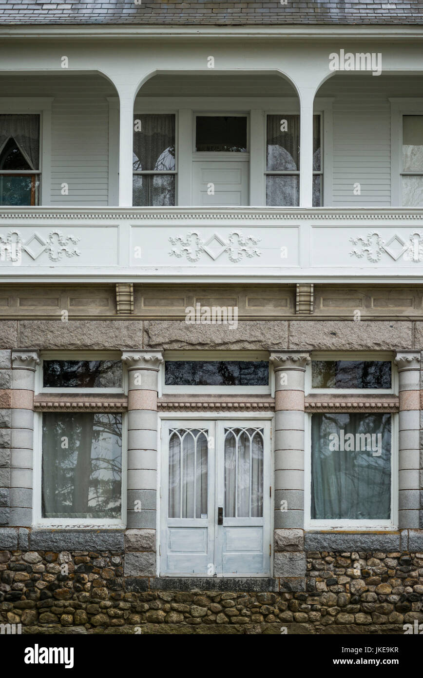 USA, Maine, Poland Spring, detail of the Maine State Building from the