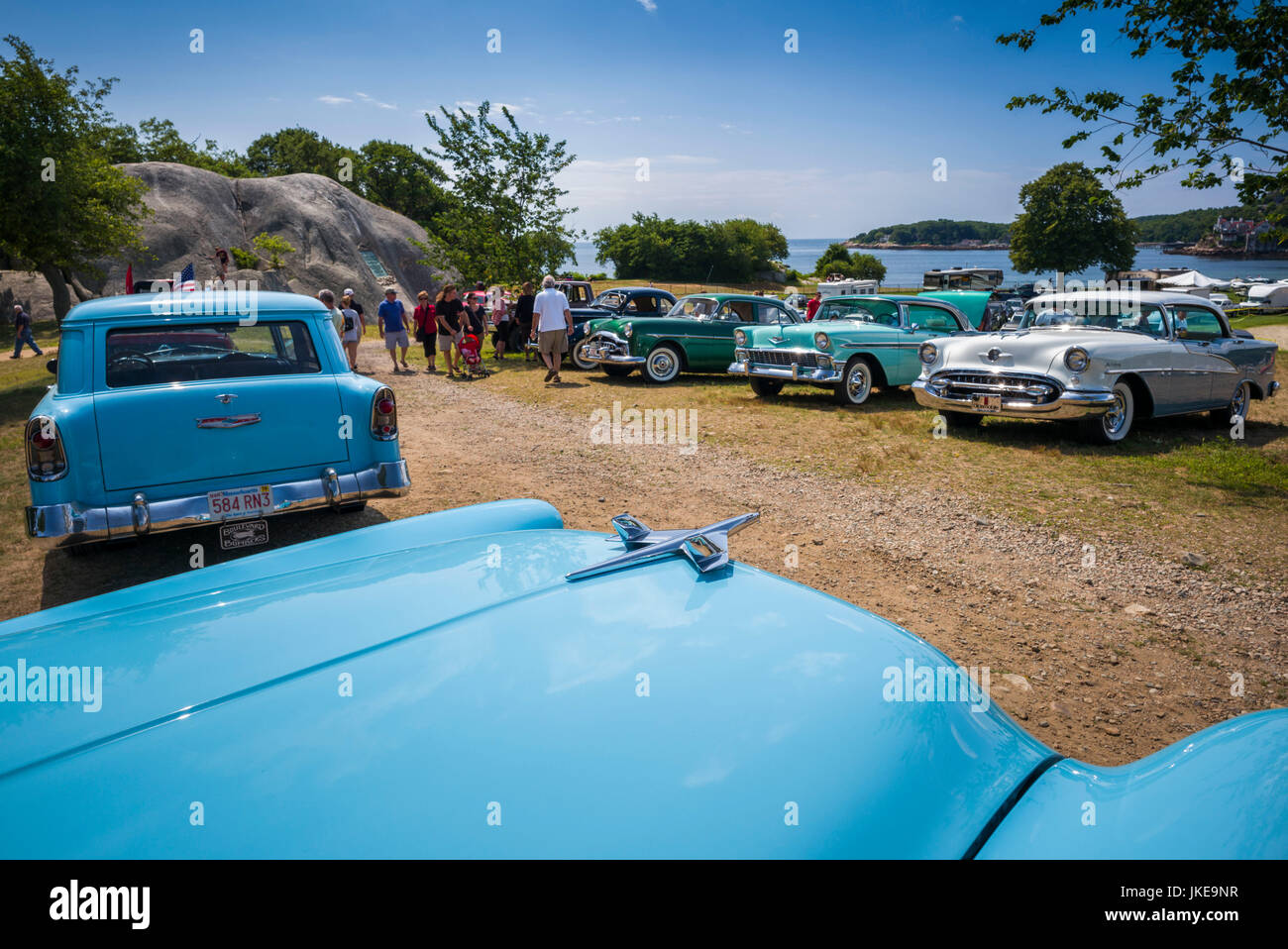 Usa Massachusetts Cape Ann Gloucester Antique Car Show Classic Cars Stock Photo Alamy