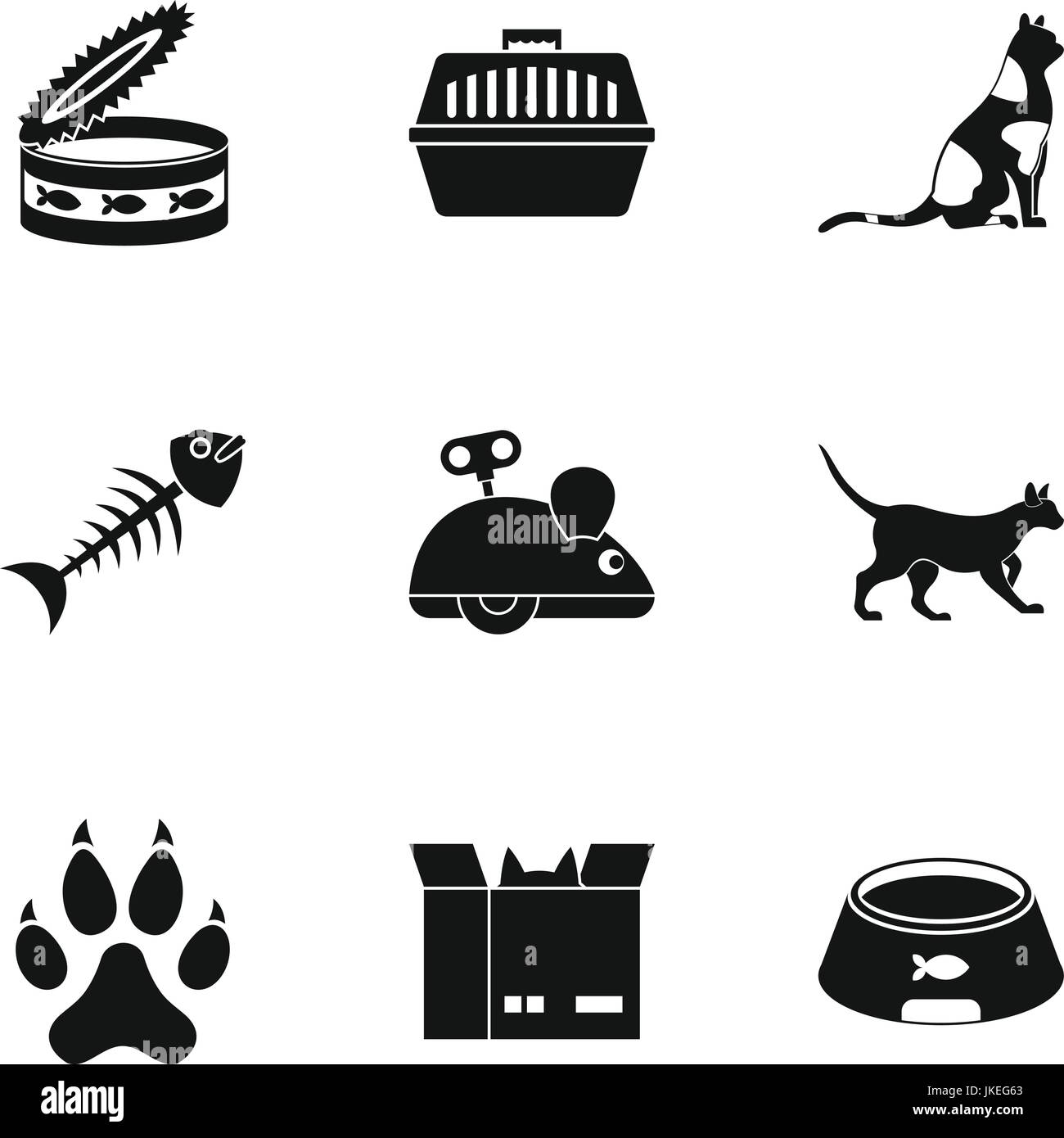 Cat toys icons set, simple style Stock Vector Image & Art - Alamy