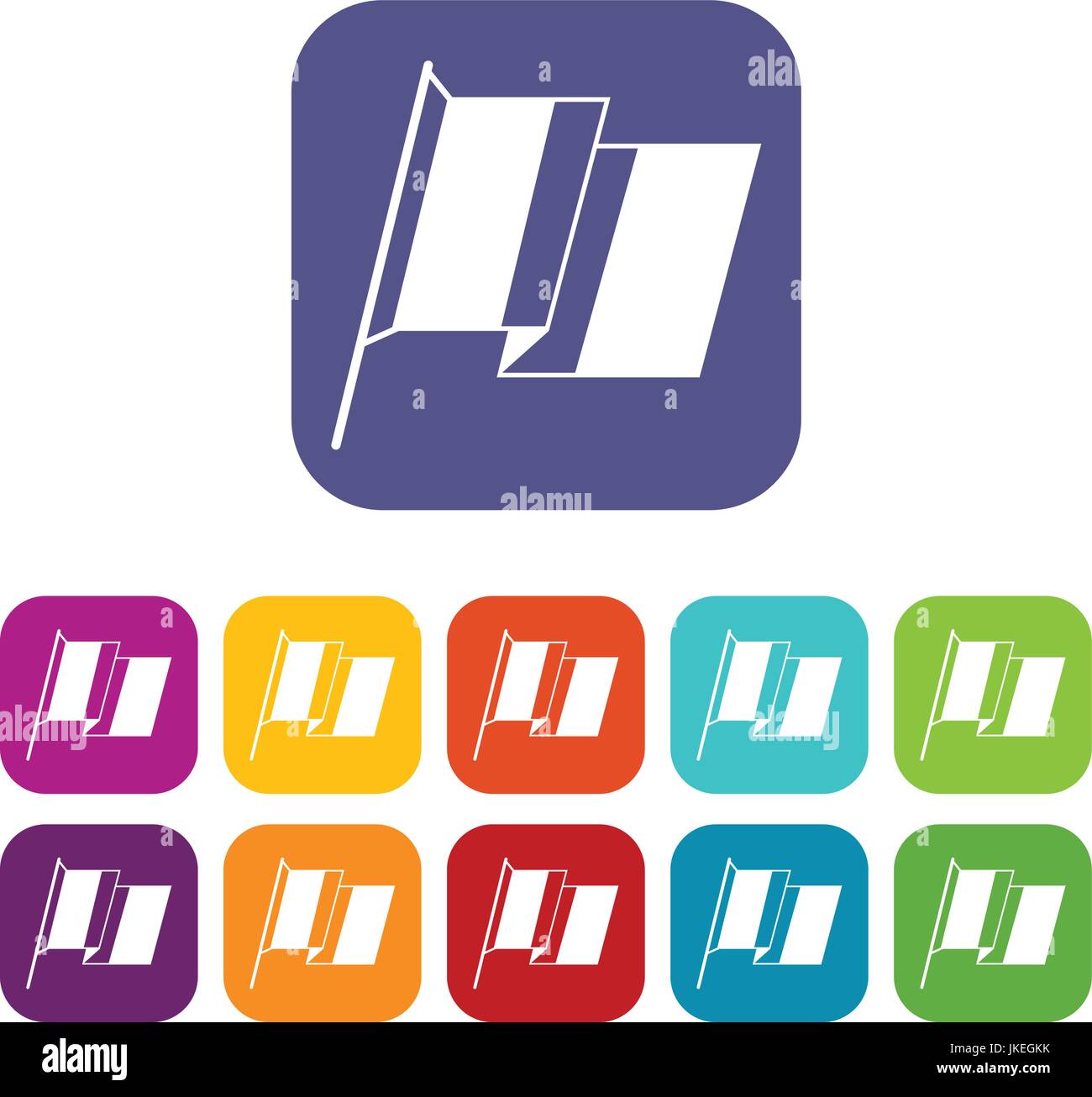 France flag icons set Stock Vector Image & Art - Alamy