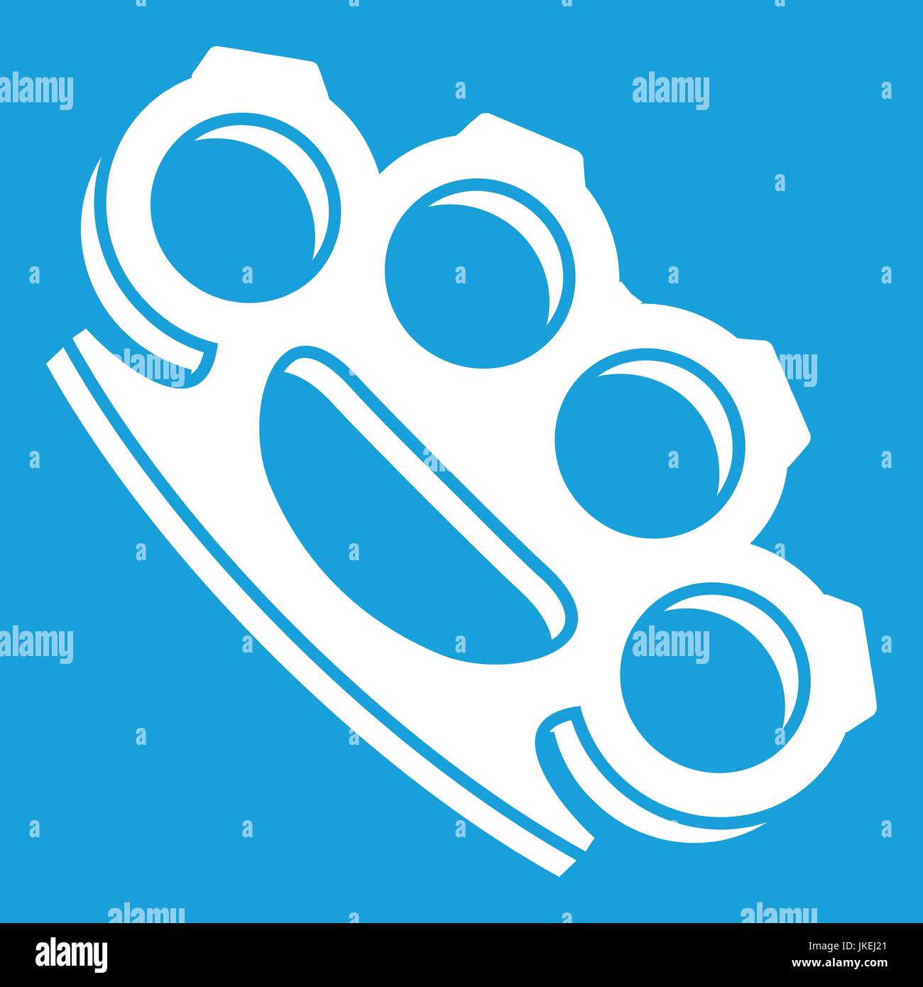 Brass knuckles icon white Stock Vector Image & Art Alamy