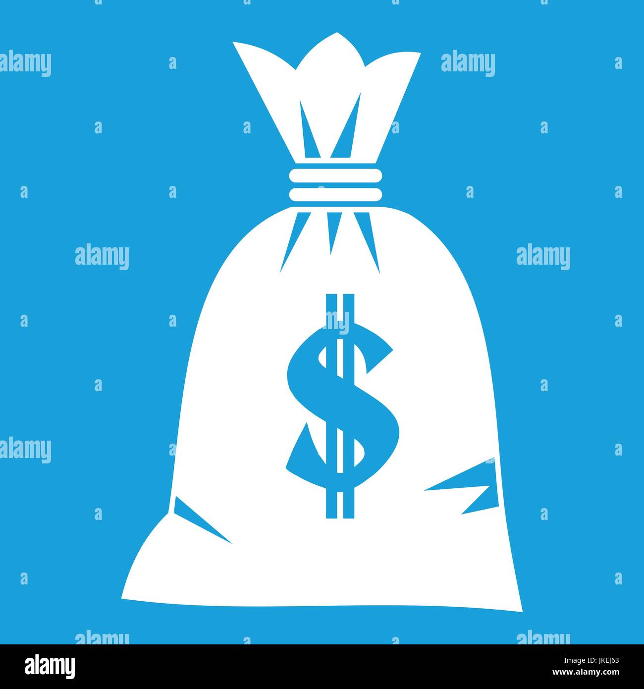 Money bag icon white Stock Vector Image & Art - Alamy