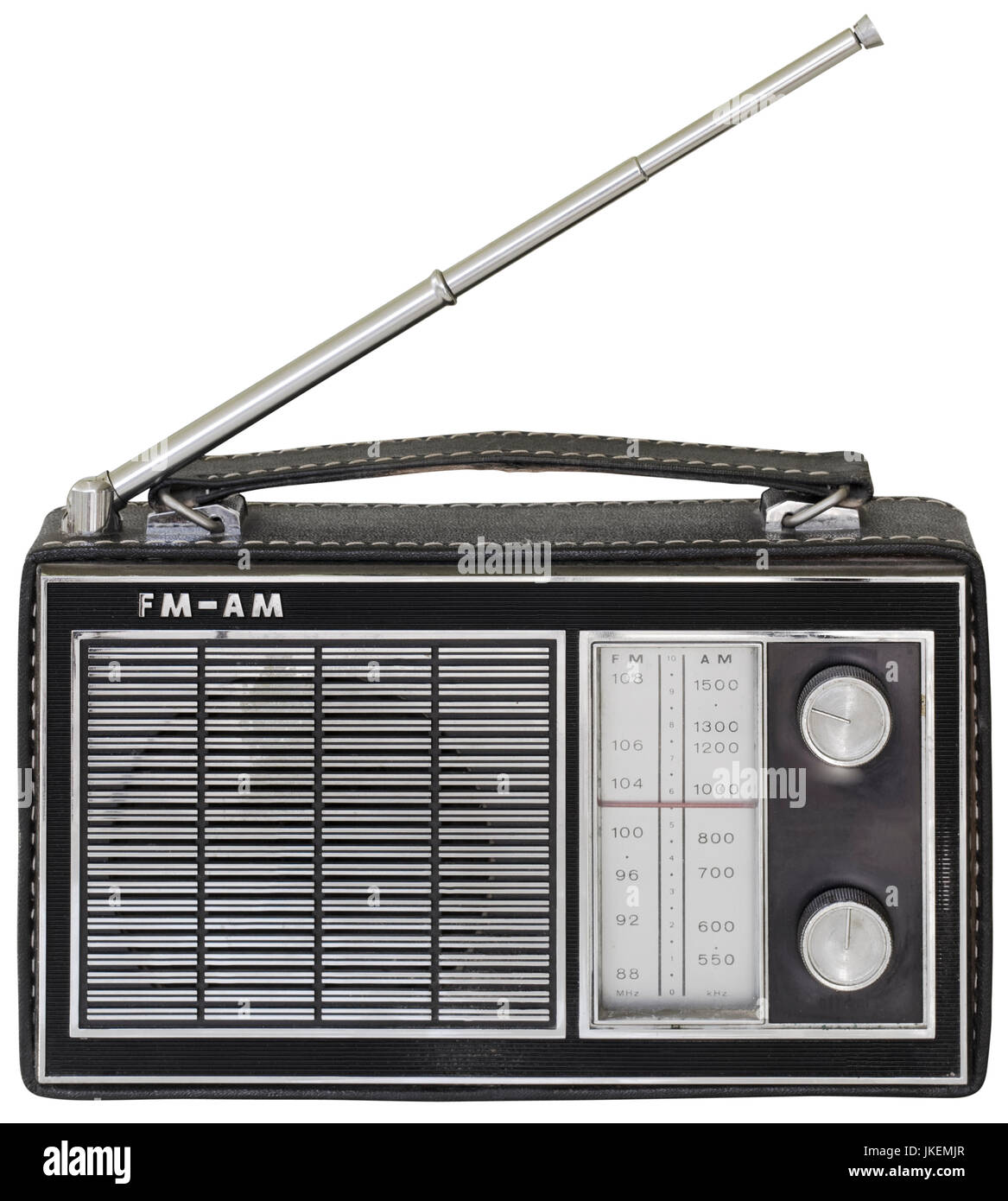 Vintage portable transistor radio Imágenes recortadas de stock - Alamy
