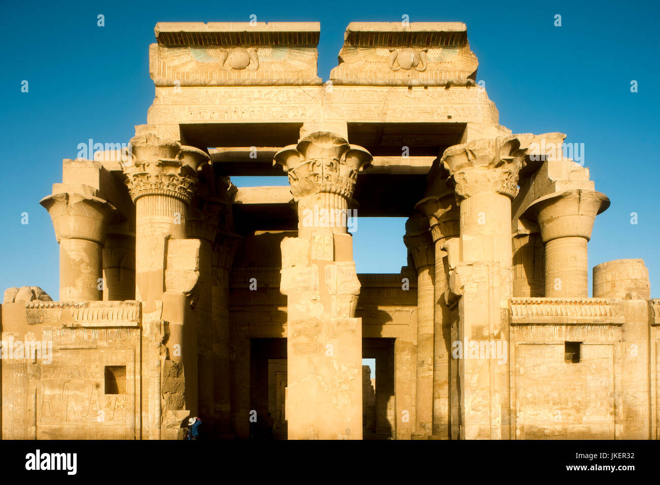 Aegypten, Kom Ombo (Kum Umbu), Doppeltempel von Kom Ombo Stock Photo