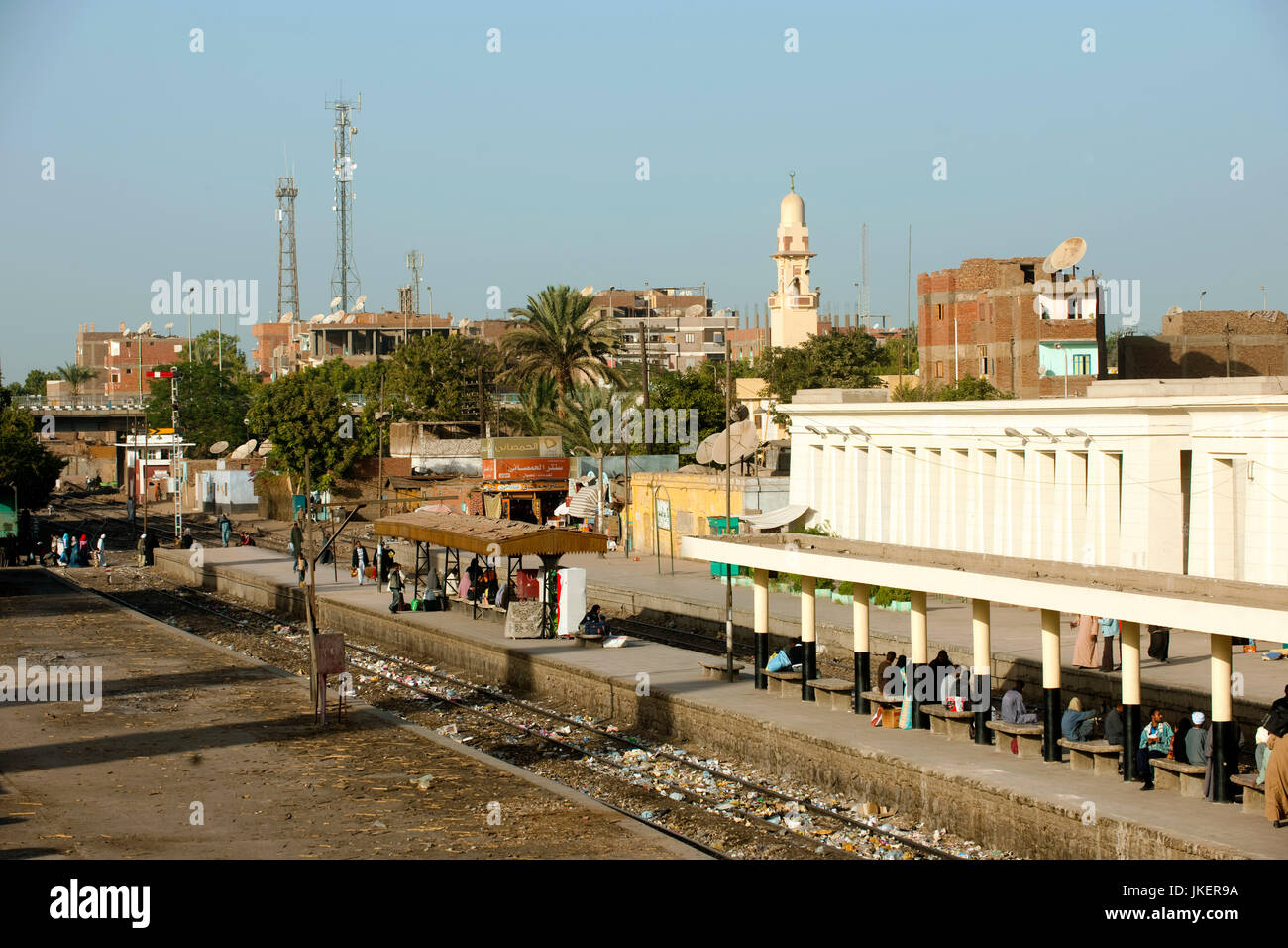 Ägypten, Kom Ombo (Kum Umbu), Bahnhof Stock Photo