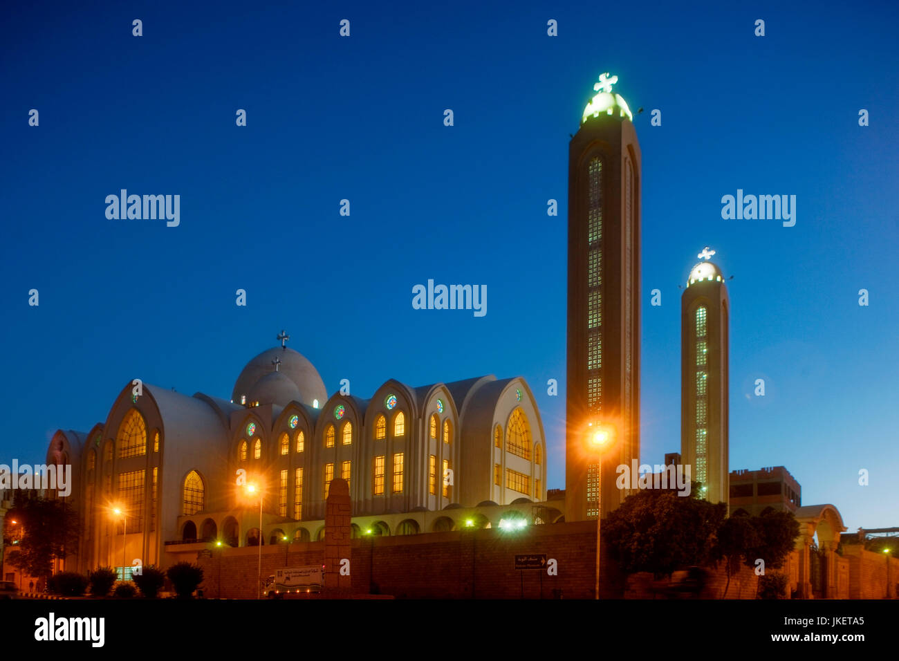 Aegypten, Assuan, Koptisch-orthodoxe Kathedrale Stock Photo