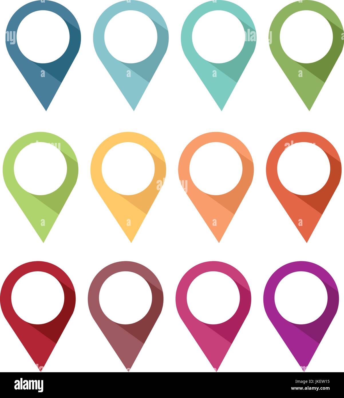 Map vector pins hi-res stock photography and images - Alamy