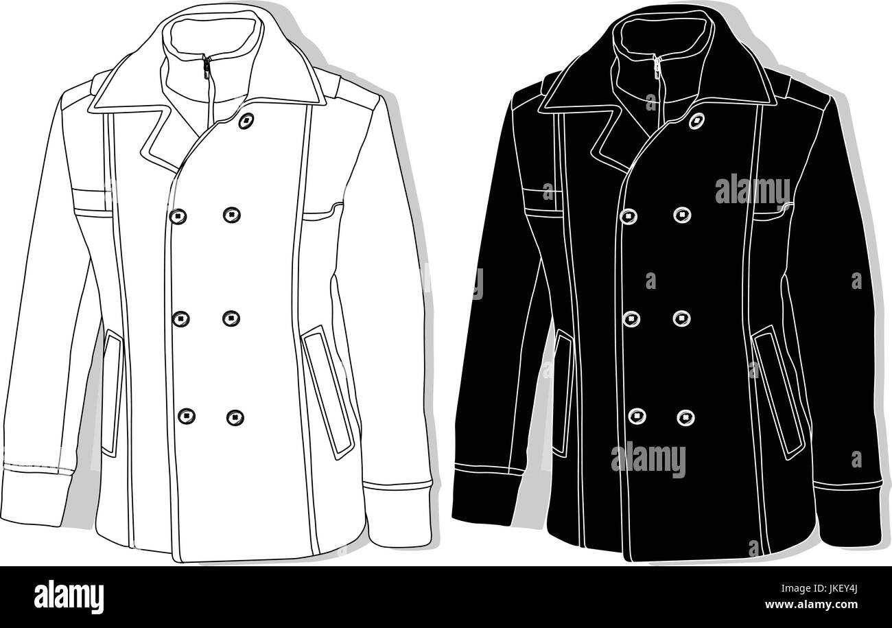 Male coat set. Fashion set illustration Stock Vector Image & Art - Alamy
