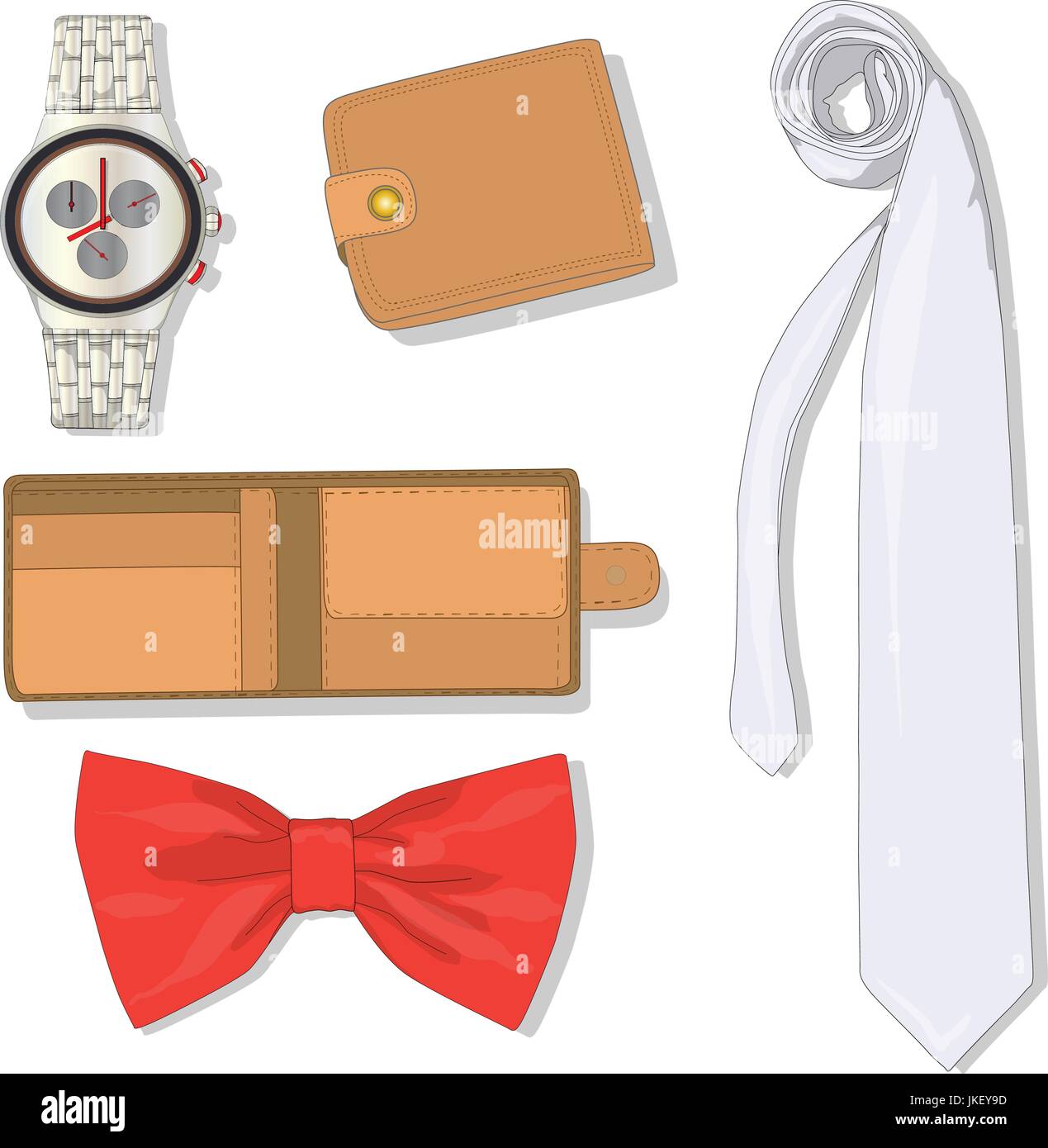 Men acceccories set. Vector illustration Stock Vector Image & Art - Alamy