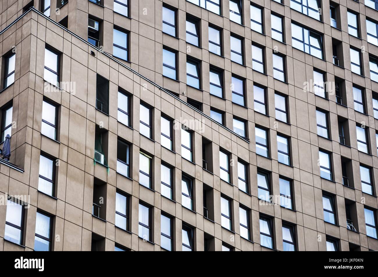 a new modern residential building in downtown Stock Photo - Alamy