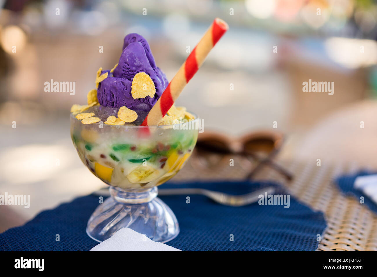 Philippines mixed ice or Halo halo Stock Photo - Alamy