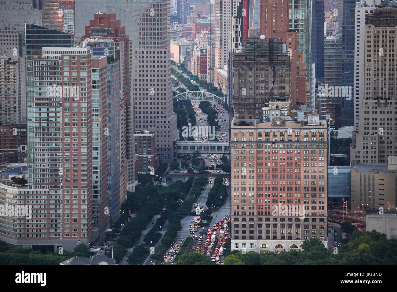USA, New York City, traffic, aerial view Stock Photo Alamy
