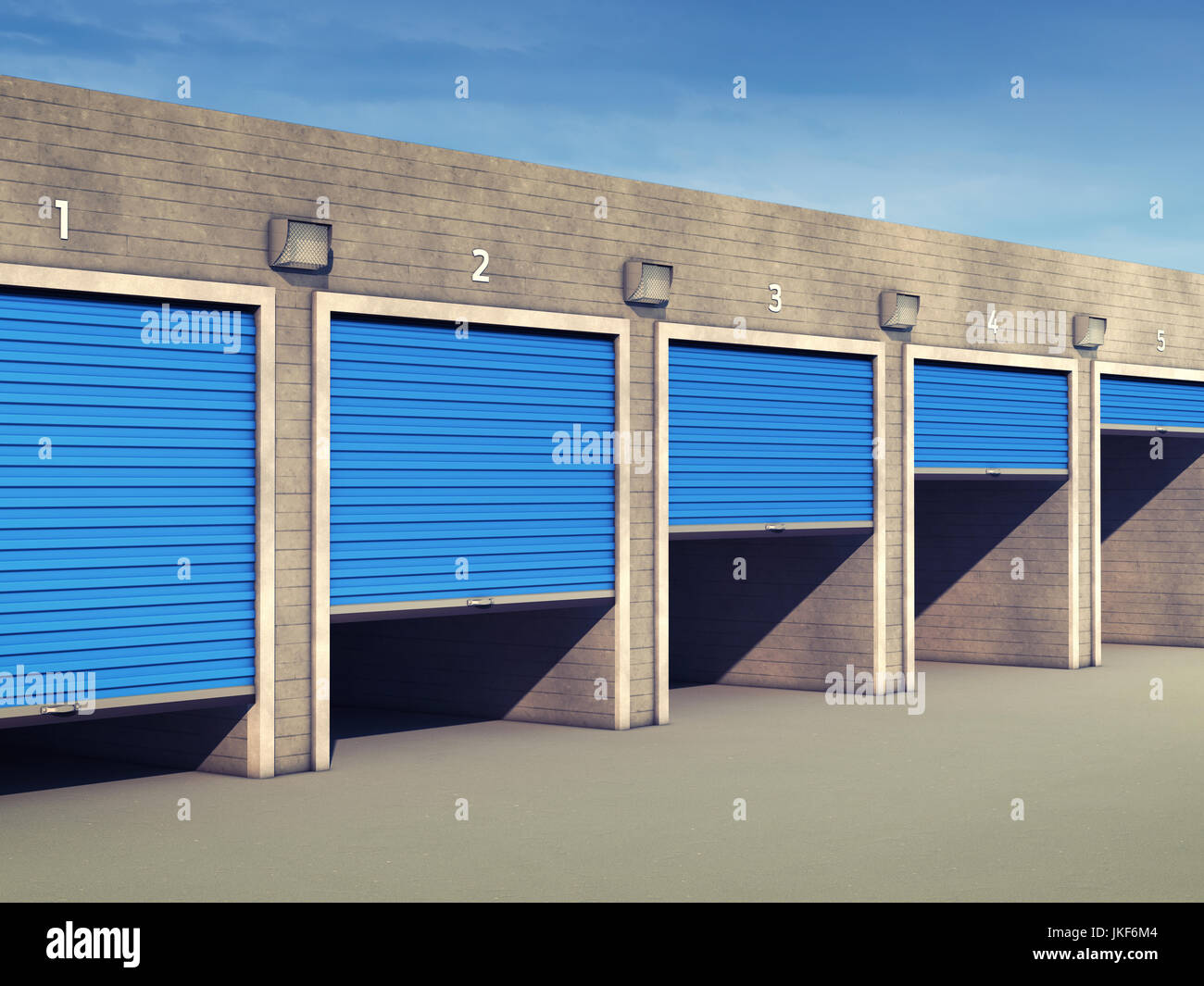 Outdoor self storage units , Storage rental facility Stock Photo Alamy
