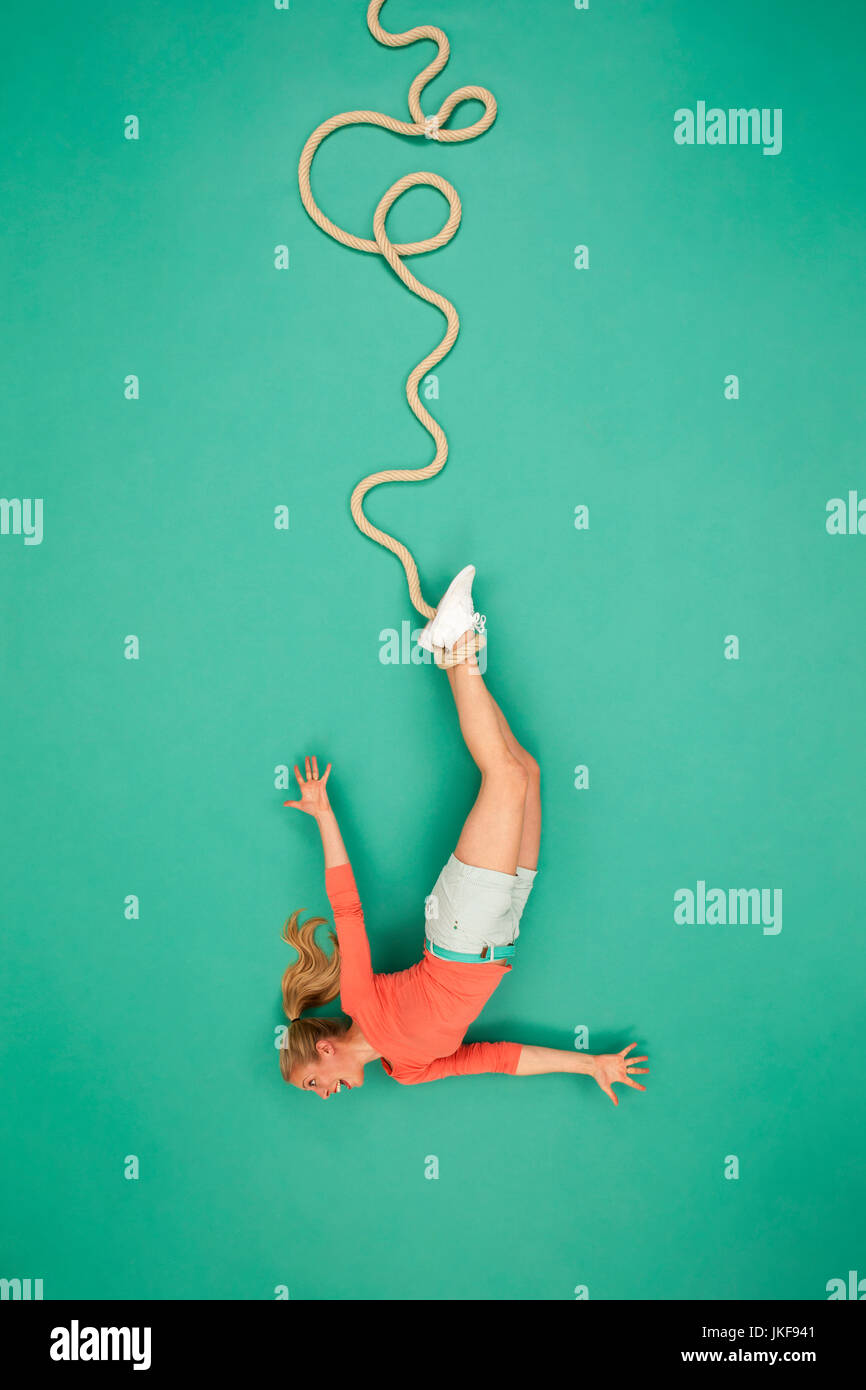 Bungee jump woman hi-res stock photography and images - Alamy