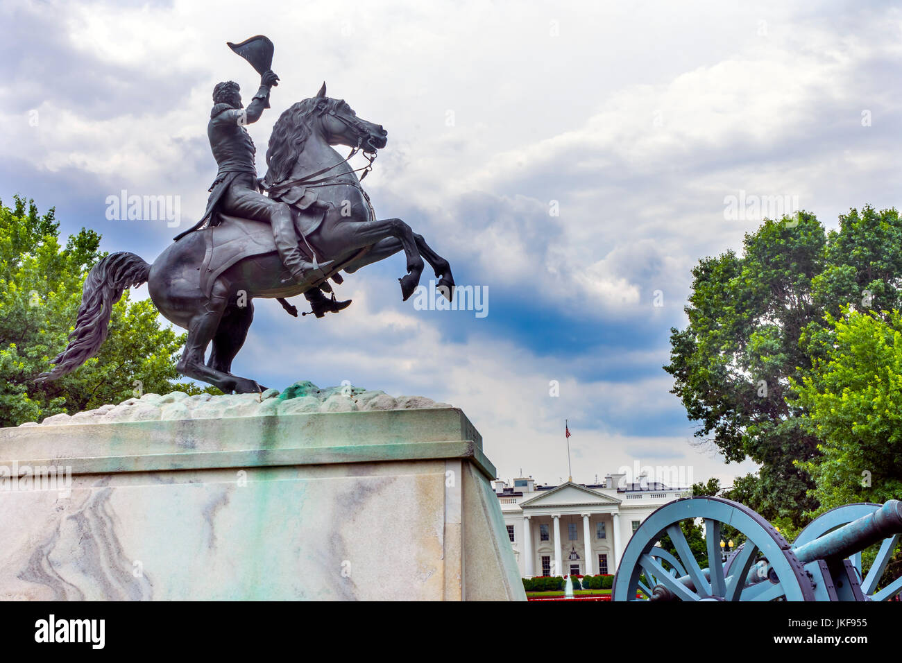 Jackson Statue Lafayette Park White House Pennsylvania Ave Washington