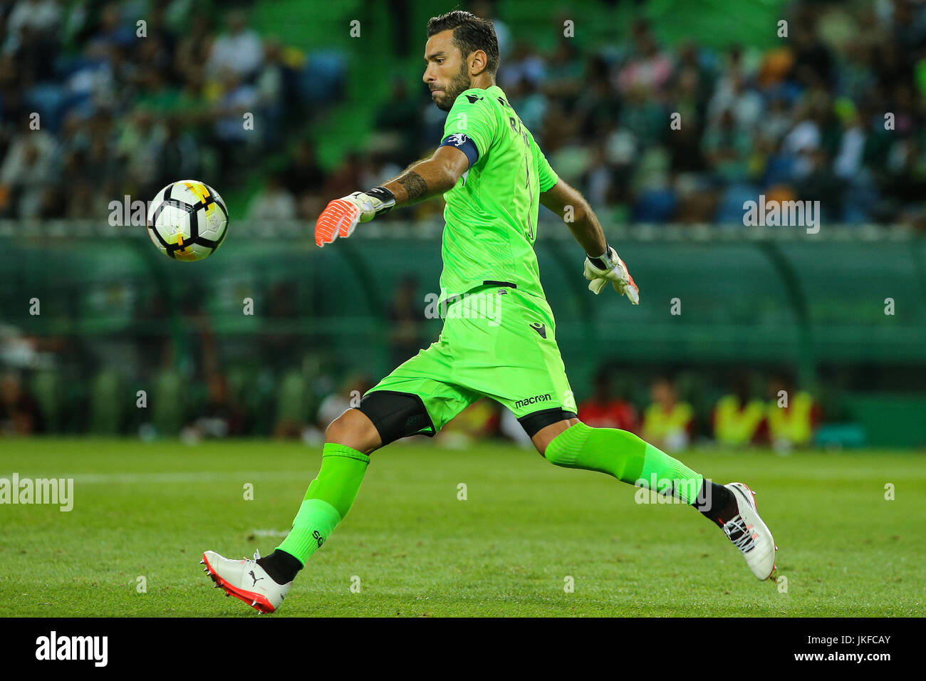 Lisbon, Portugal. 22nd July, 2017. Sporting«s goalkeeper Rui Patricio from Portugal   during the Pre-season Friendly match between Sporting CP and AS Monaco at Estadio Jose Alvalade on July 22, 2017 in Lisbon, Portugal.. Credit: Bruno Barros/Alamy Live News Stock Photo