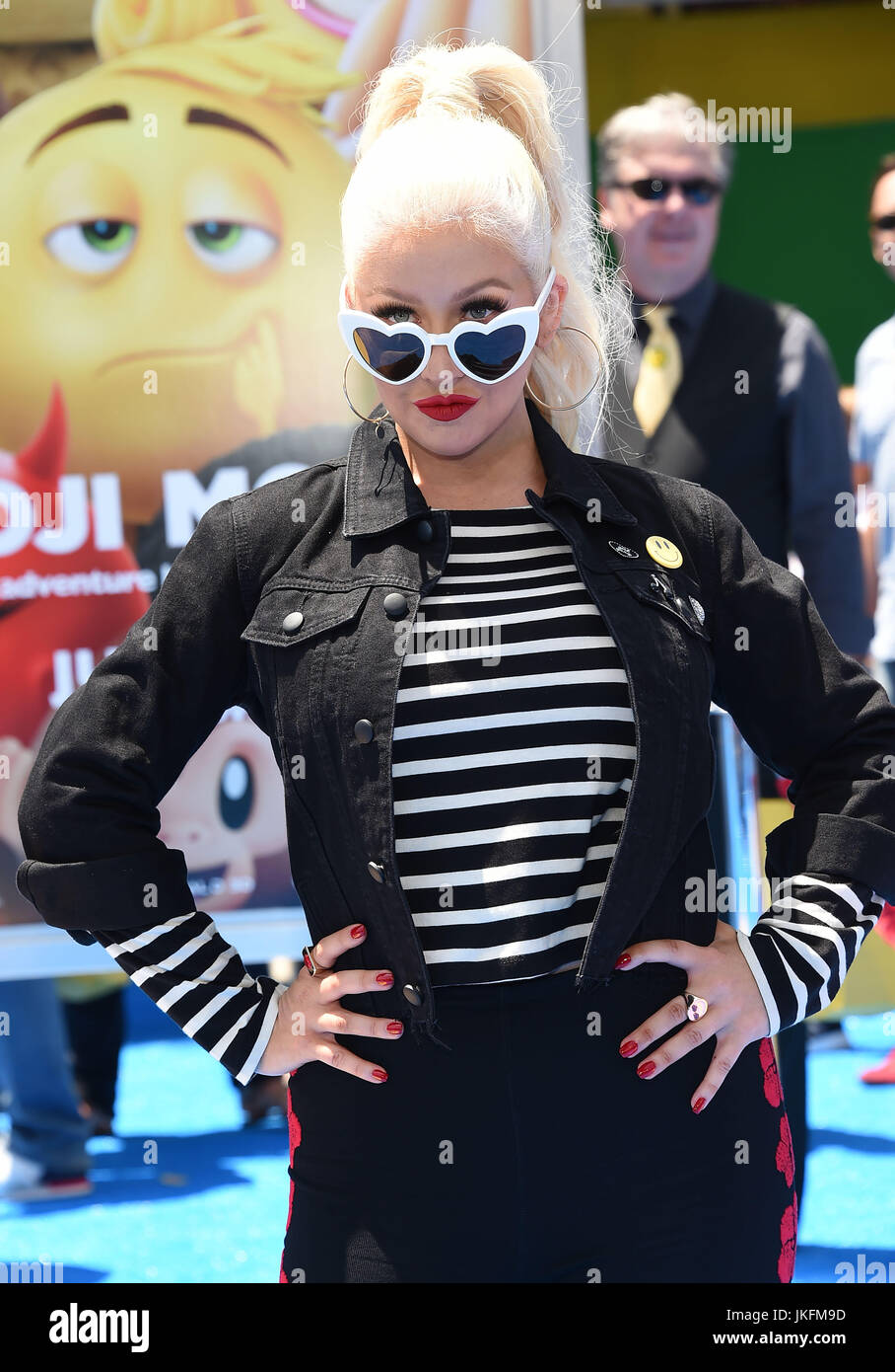 Westwood California Usa 23rd July 17 Christina Aguilera Arrives For The Premiere Of The Film The Emoji Movie At The Regency Village Theater Credit Lisa O Connor Zuma Wire Alamy Live News Stock Photo