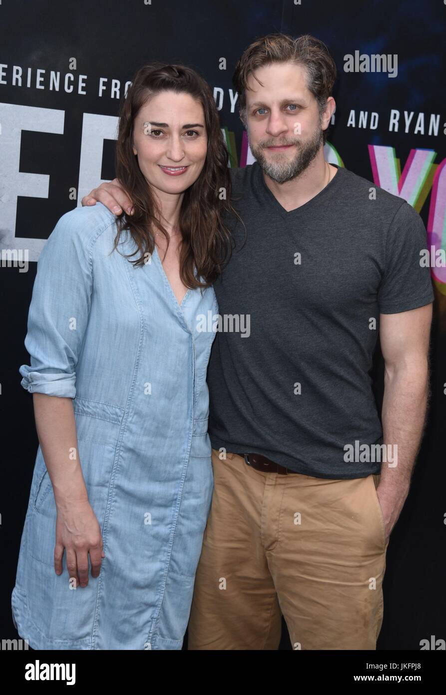 New York, NY, USA. 23rd July, 2017. Sara Bareilles, Joe Tippett at