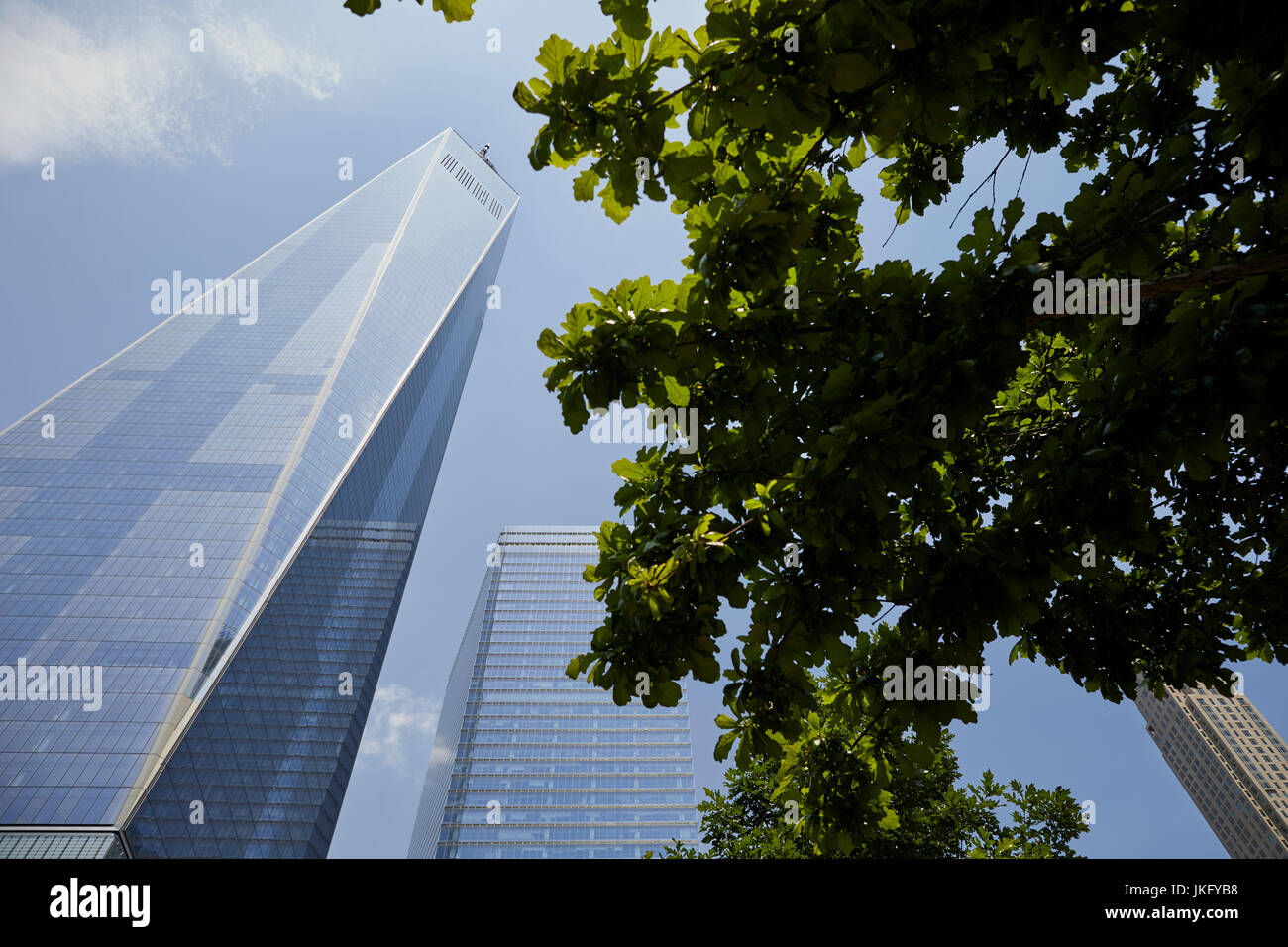 New York City, Manhattan,  One World Trade Center by Daniel Libeskind Stock Photo