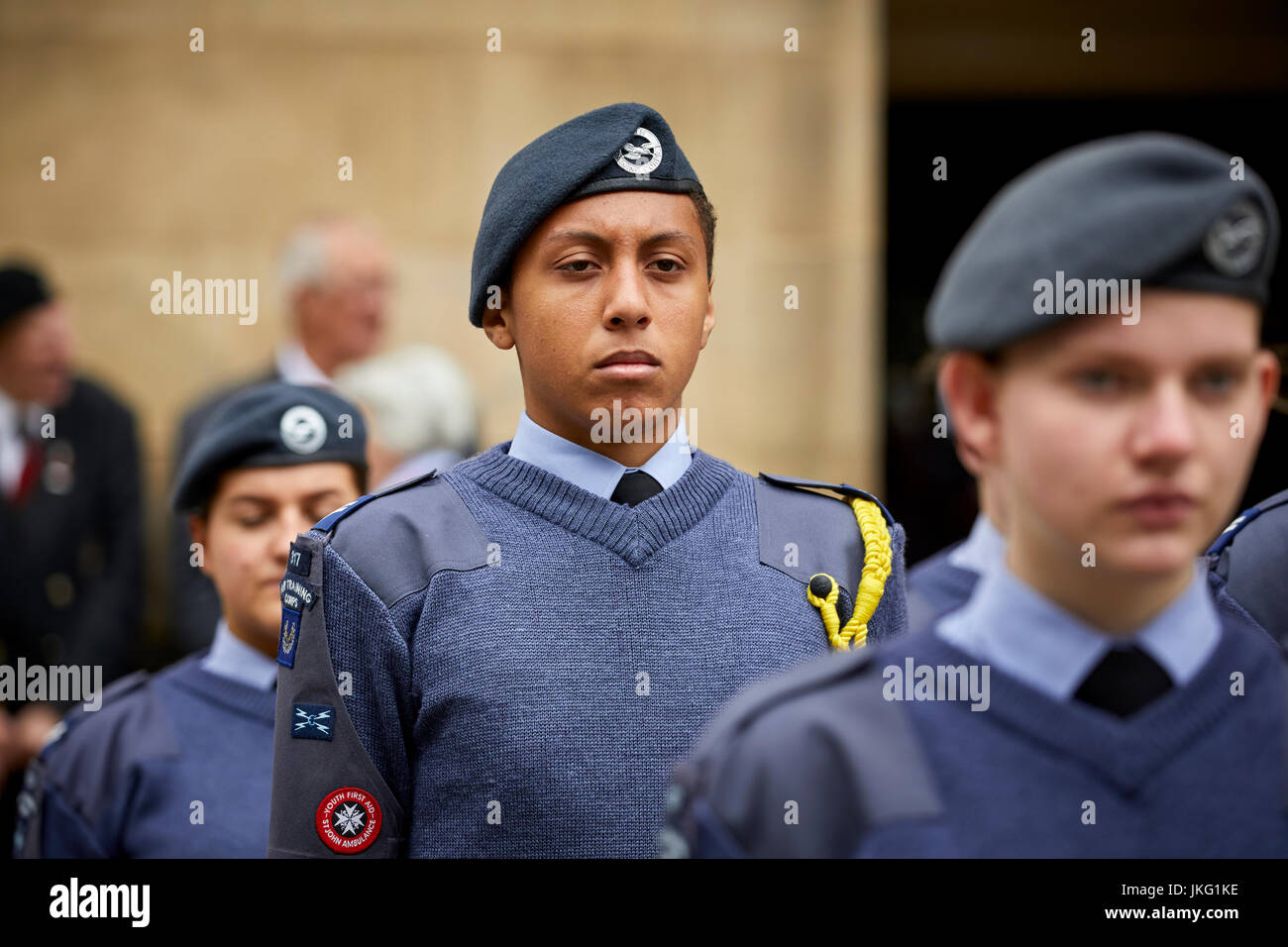 Manchester Armed Forces Day parade at St Peter's Square in the city centre. Stock Photo