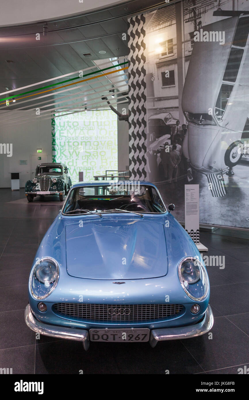 Germany, Bavaria, Ingolstadt, Audi car company museum, Brazilianbuilt Audi cars of the 1970s