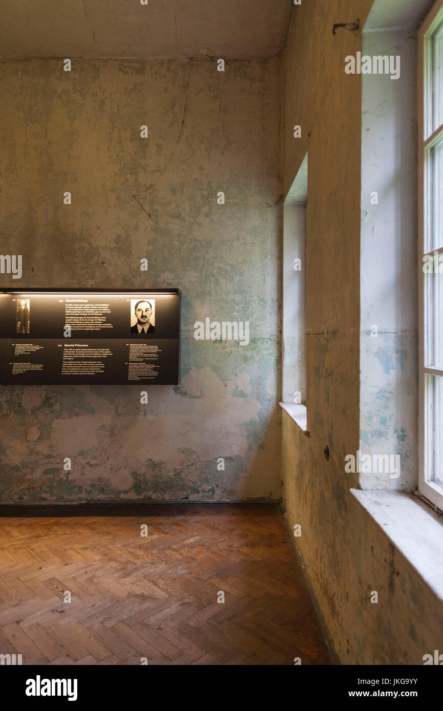 Germany, Bavaria, Munich - Dachau, WW-2 era Nazi concentration camp, museum interior Stock Photo