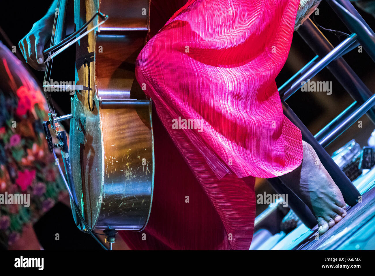 Cartagena, Spain. 22nd July, 2017. American singer, Leyla McCalla ...