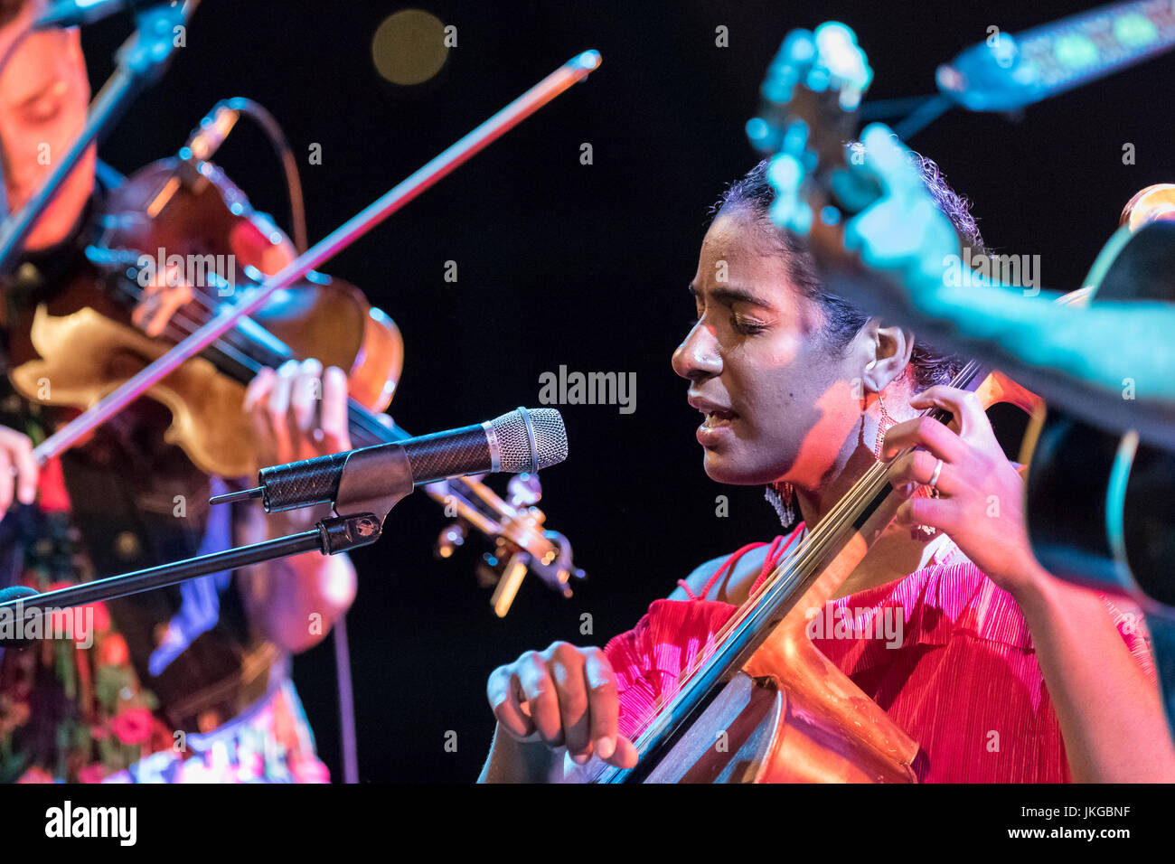 Cartagena, Spain. 22nd July, 2017. American singer, Leyla McCalla ...