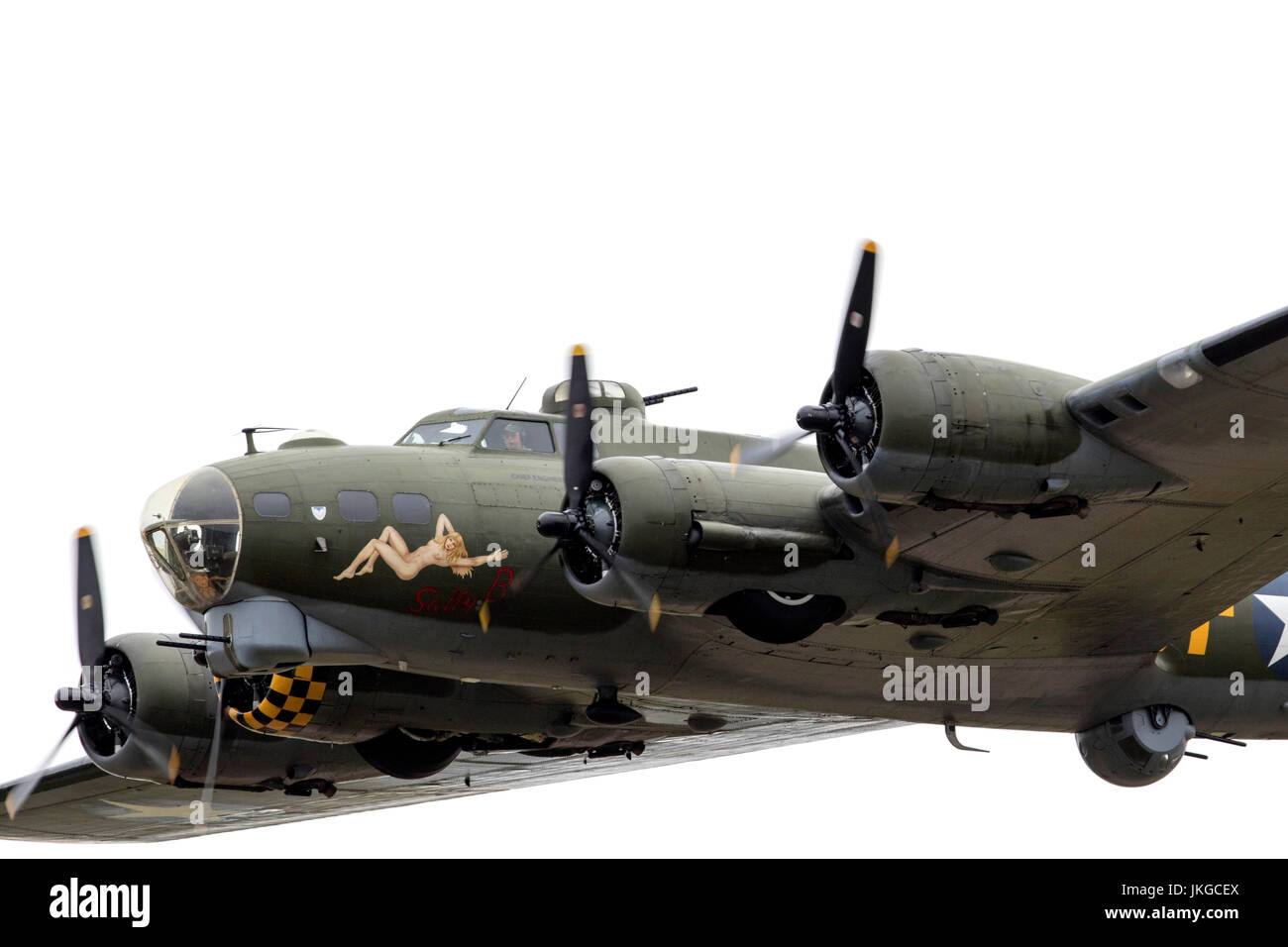 Boeing B17 Flying Fortress Sally B at RIAT 2017 Stock Photo - Alamy