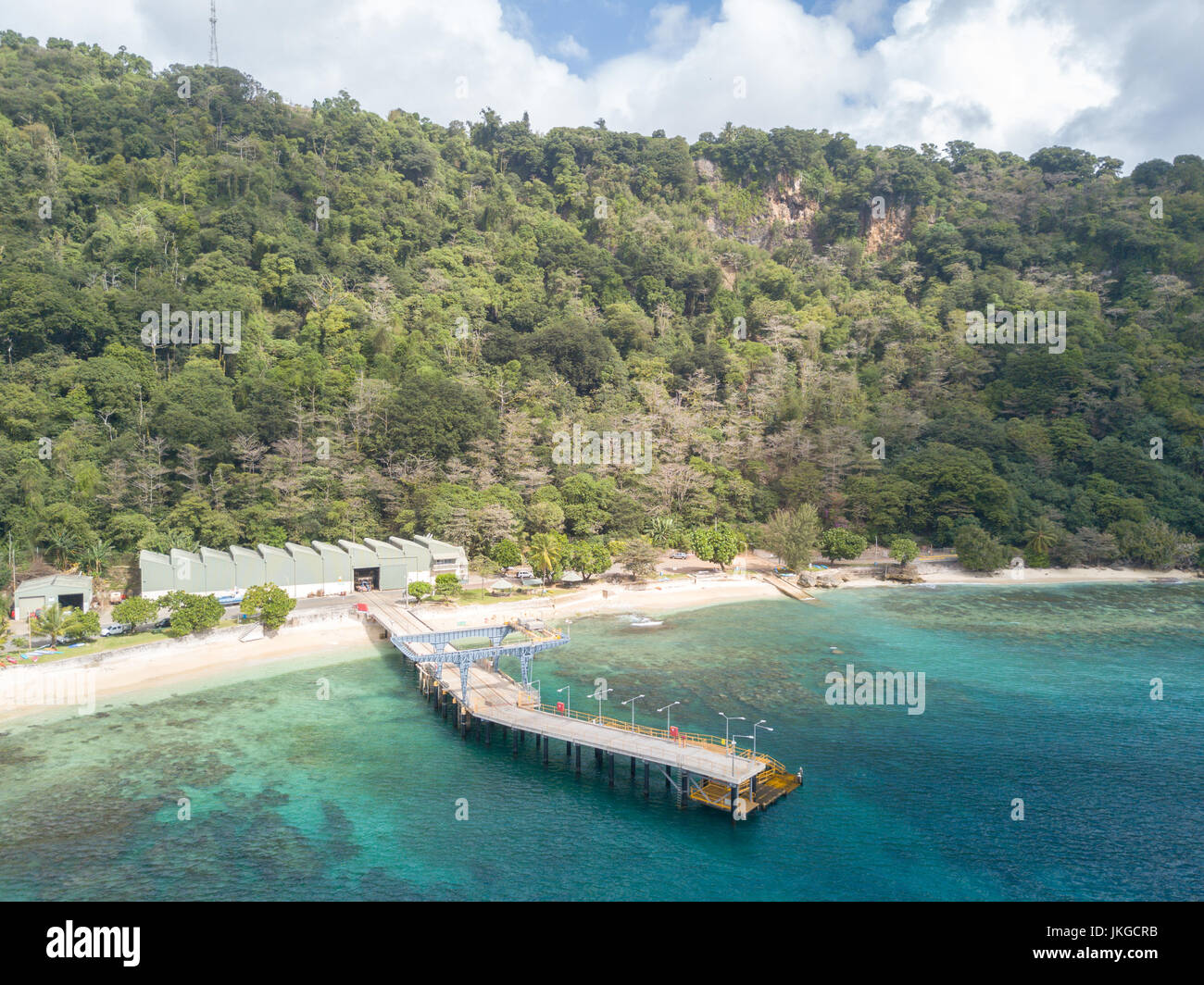 Flying Fish Cove is the capital city and main settlement of Australia's