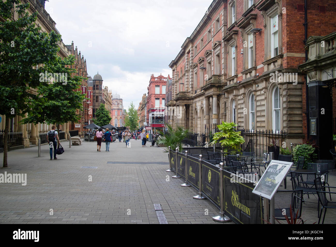 Albion Street in Leeds City Centre, West Yorkshire England Stock Photo