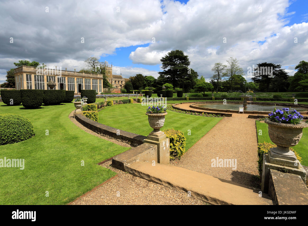 Belton House and gardens; Belton village; Lincolnshire; England; UK