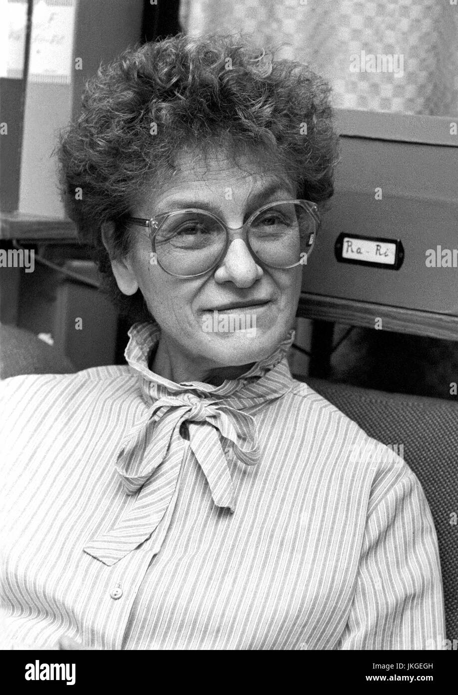 EVA KLEIN Professor and tumor biologist at Karolinska Institute  1983 Stock Photo