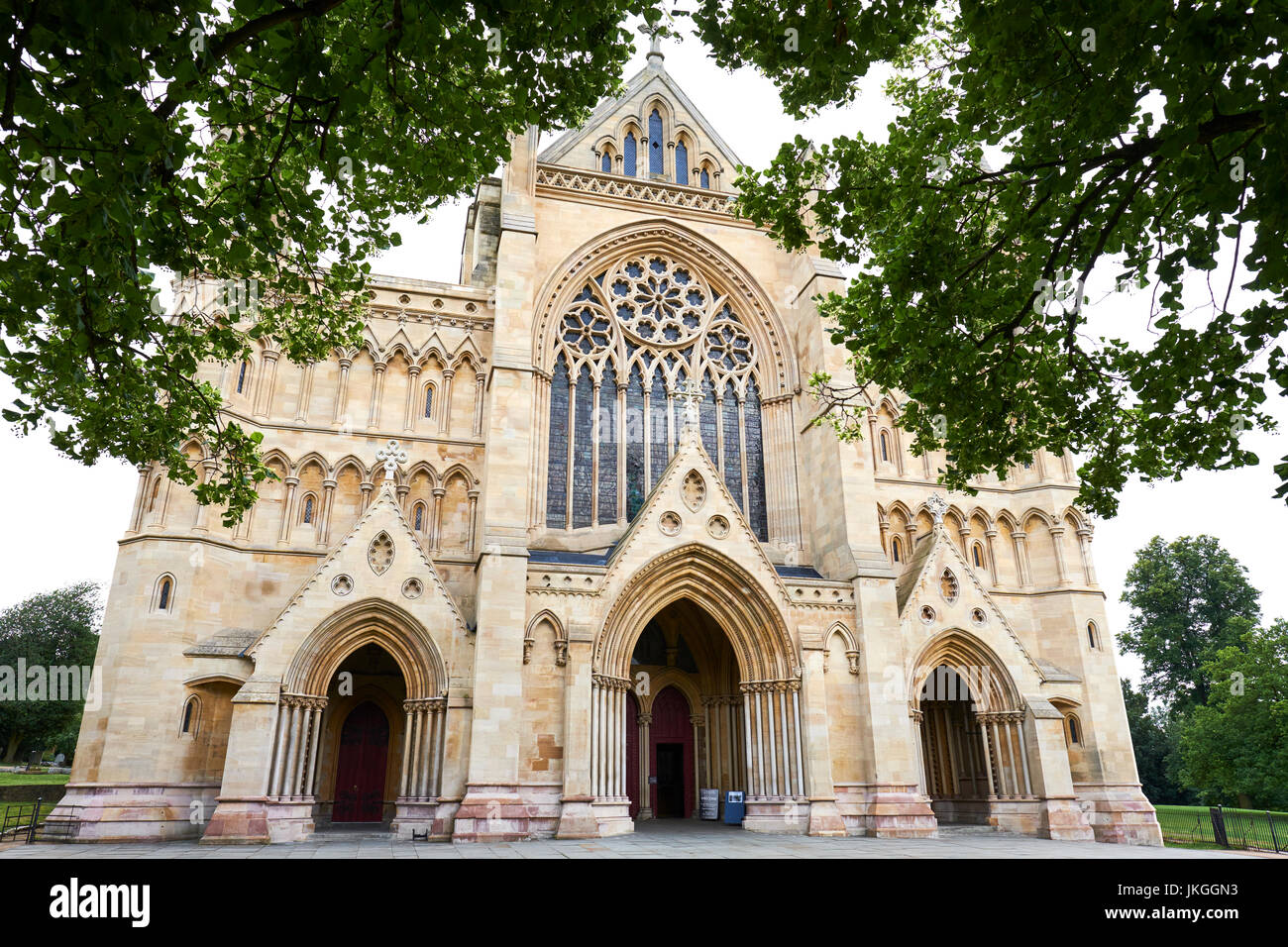 The West End Of St Albans Cathedral Formally Known As The Cathedral And Abbey Church Of St Alban, Hertfordshire, UK Stock Photo