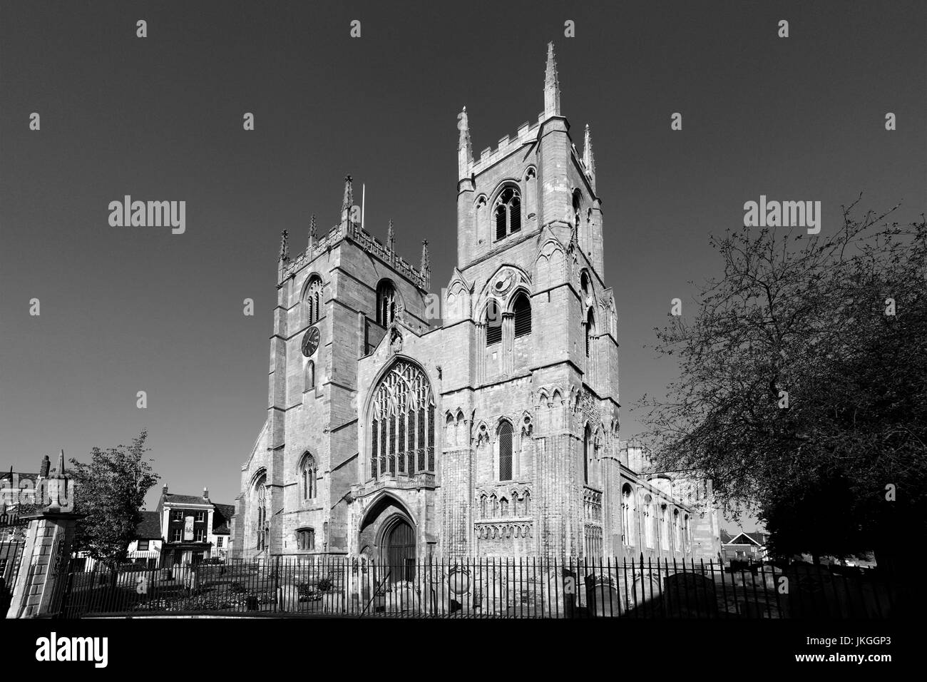Exterior view of St Margarets Church, King's Lynn town, North Norfolk, England, Britain, UK Stock Photo