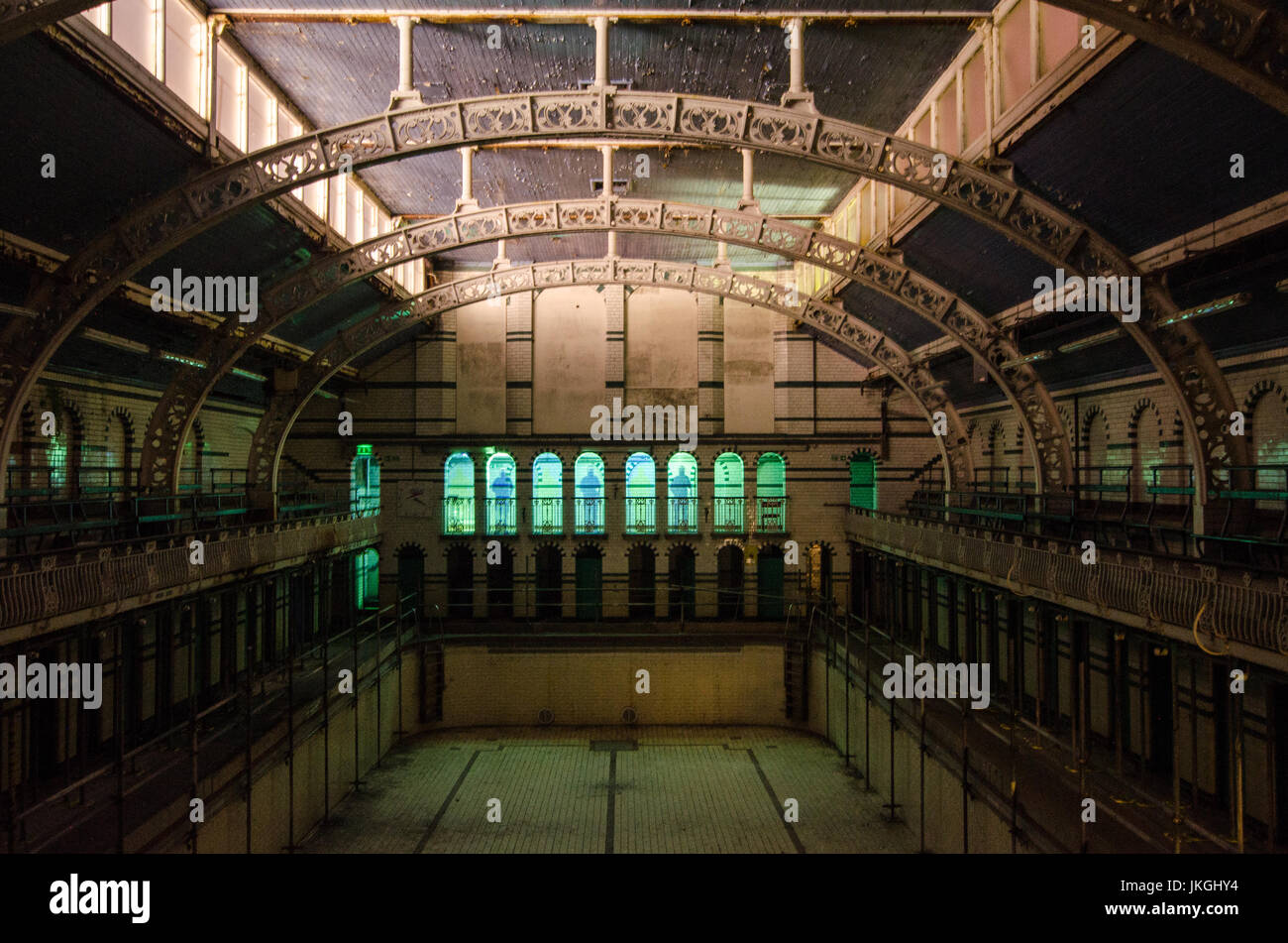 The boiler room at the Moseley Road Grade II listed Victorian Baths in  Birmingham, UK which first opened in October 1907. There are three swimming  pools although only one is still in