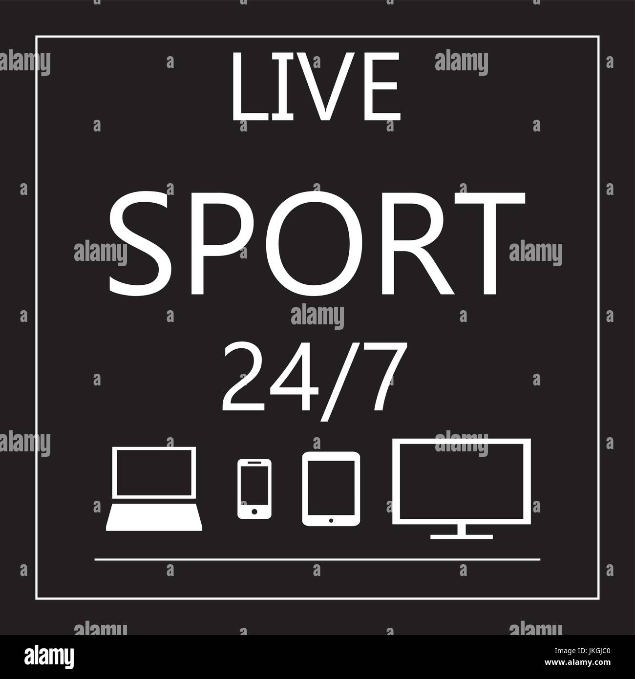 Sports tv tablet Stock Vector Images
