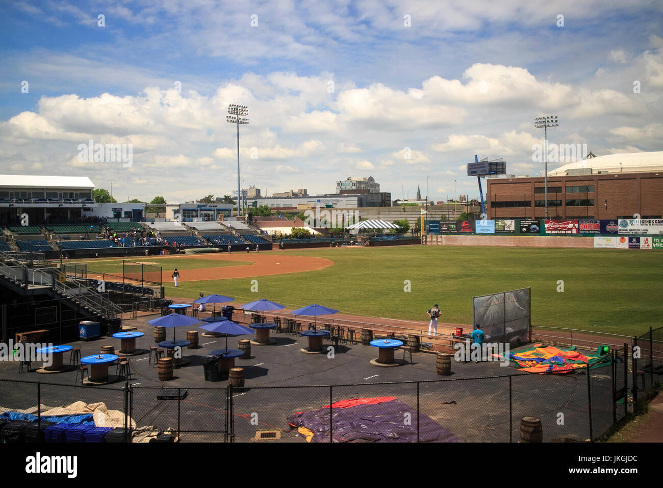 The Ballpark at Harbor Yard, Bluefish Stadium, Bridgeport, Connecticut Stock Photo
