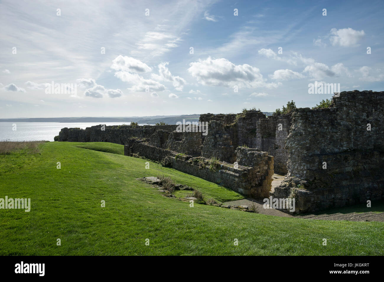 King Johns chamber block, Scarborough castle, North Yorkshire, England. Stock Photo