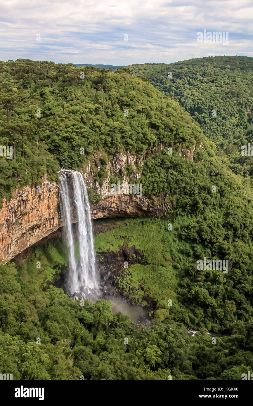 Caracol Waterfall - Canela, Rio Grande do Sul, Brazil Stock Photo