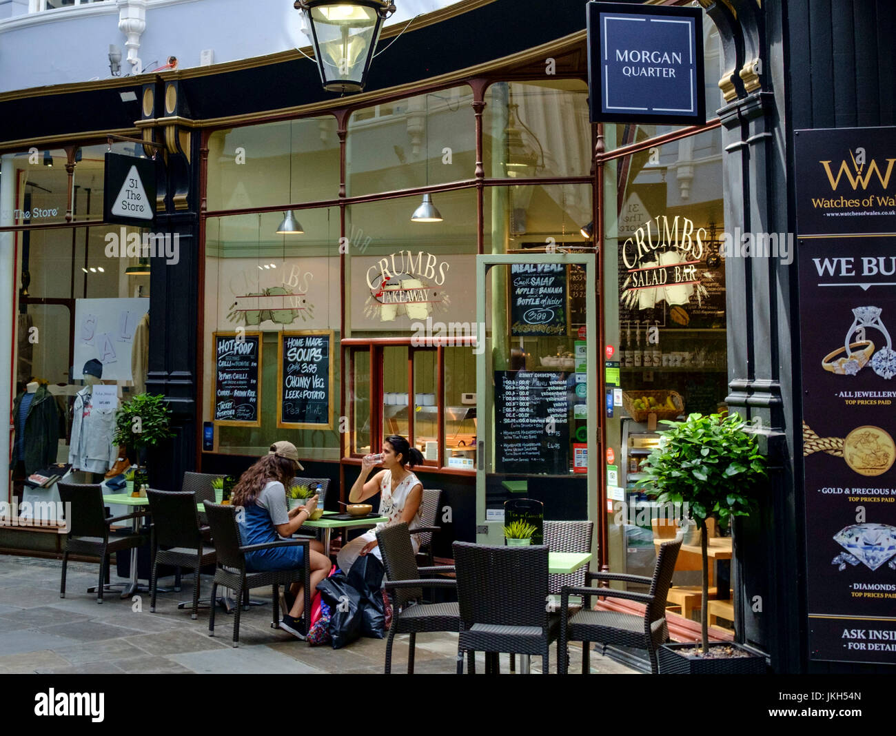 Around Cardiff Capital city of Wales Great Britain Morgan Arcade Stock ...