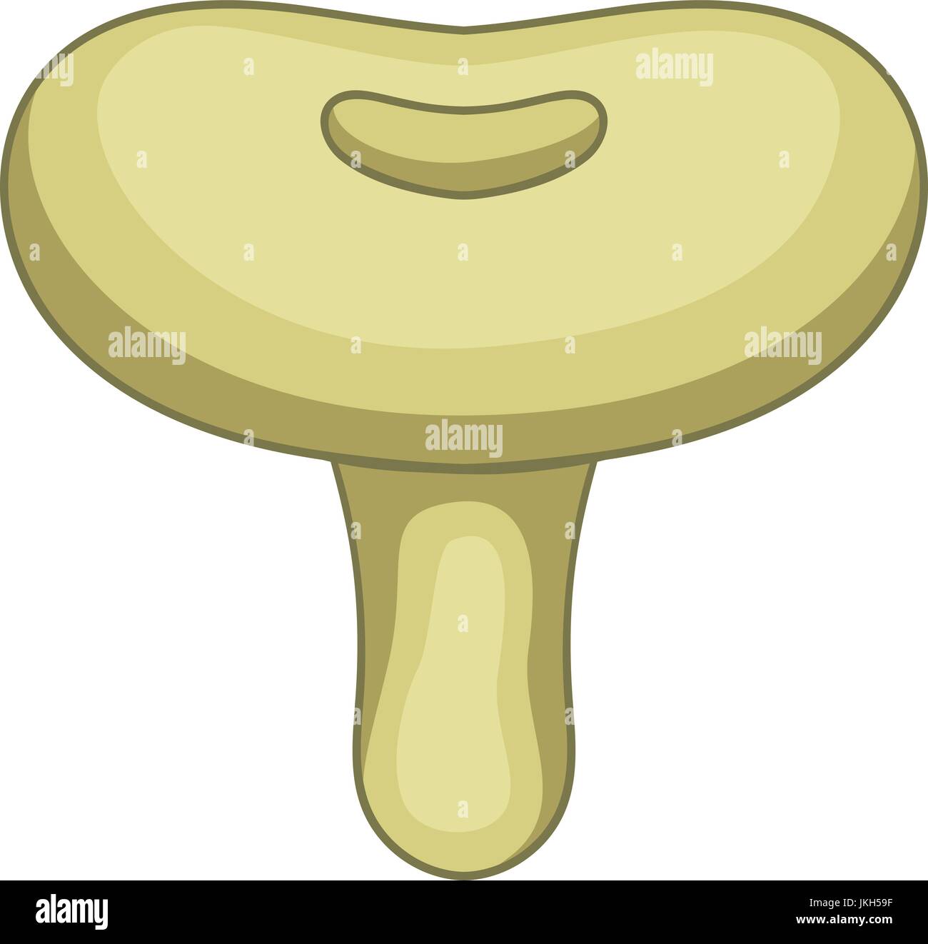 Lactarius pubescens mushroom icon, cartoon style Stock Vector